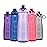 Pogo 40oz Plastic Water Bottle with Chug Lid and Carry Handle, Reusable, BPA Free, Dishwasher Safe, Perfect for Travel, School, Outdoors, and Gym, Lilac