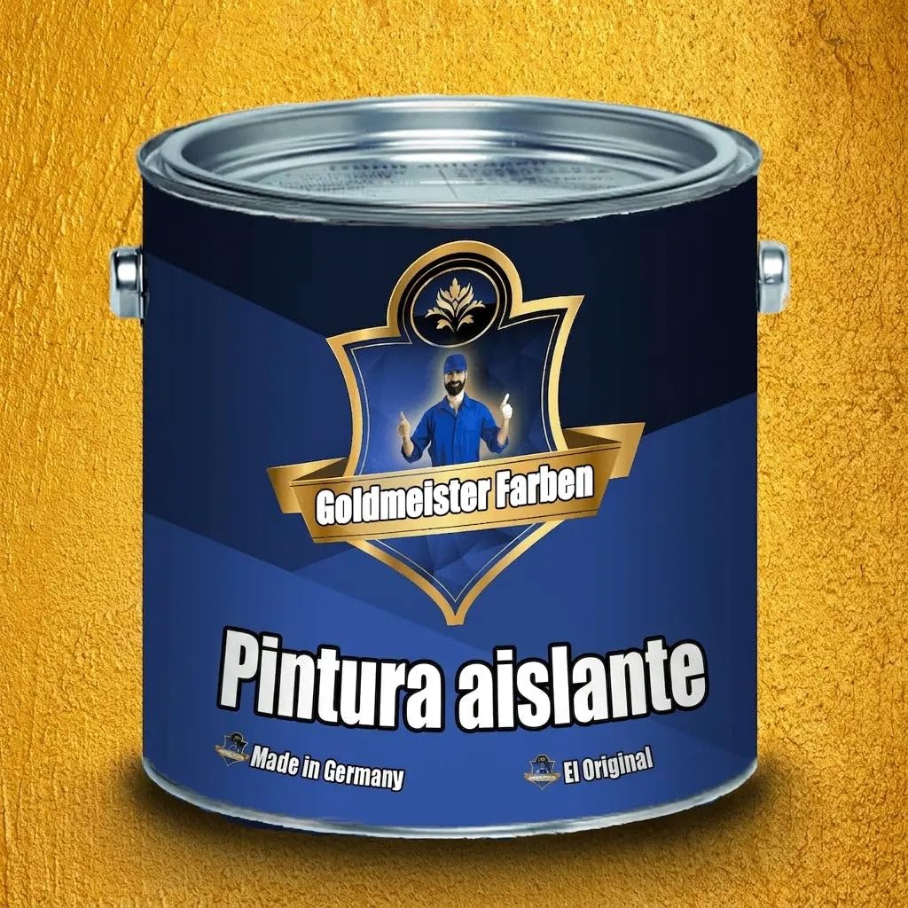 Goldmeister Farben Pintura antimoho en color blanco, aislante especialmente inodoro, barrera de nicotina a base de resina acrílica (1 L)