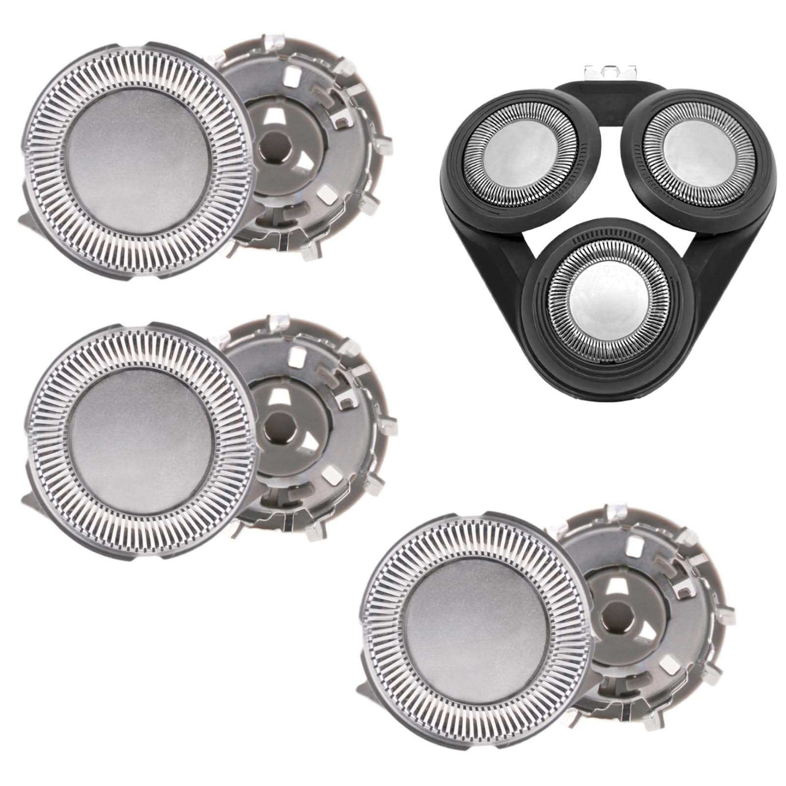 Cabezales de repuesto para afeitadora Philips Series 1000, 2000, 3000, 5000, 3 unidades, cabezal de repuesto de una hoja compatible con las series AT8xx/AT7xx/PT7xx, cuchillas de repuesto de acero