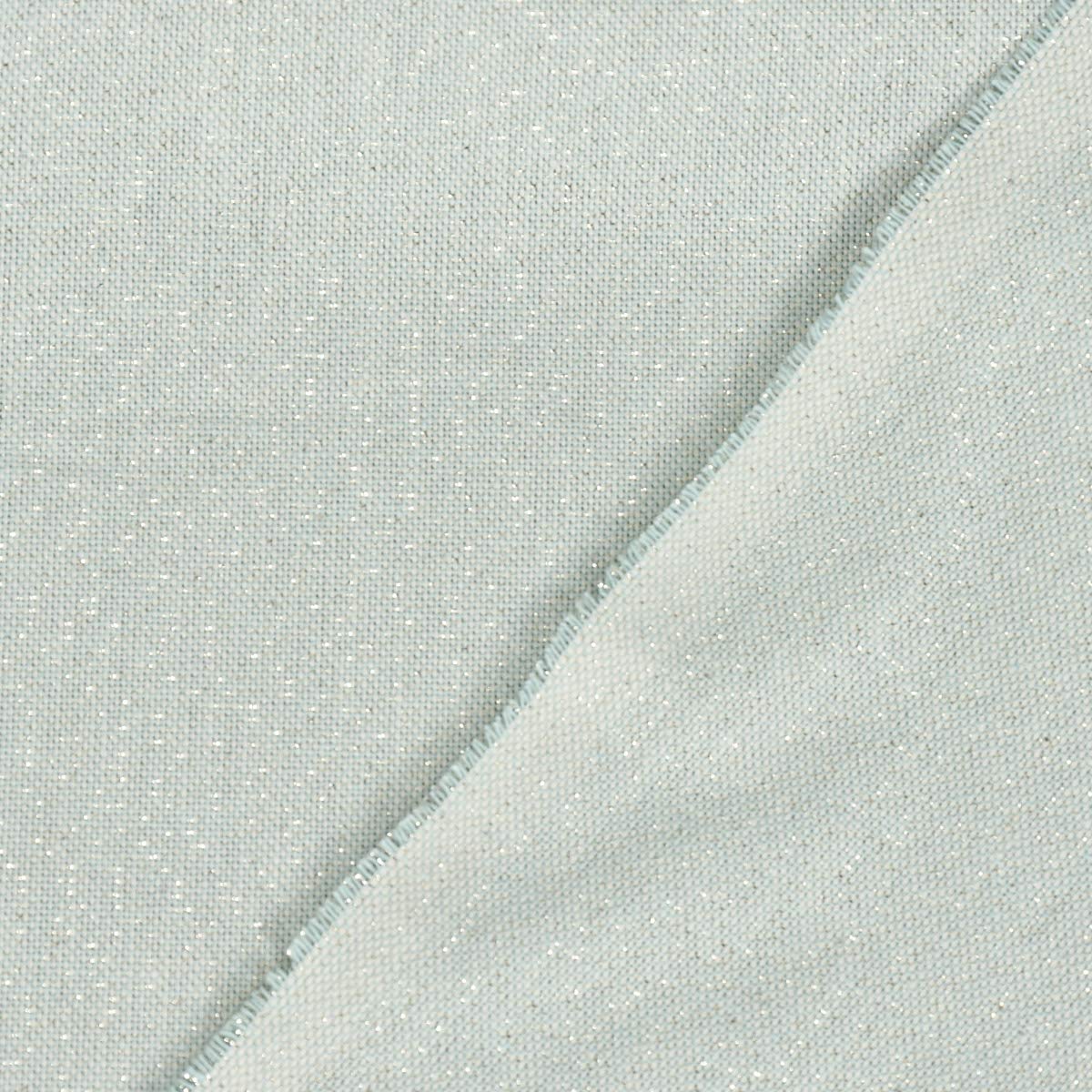 SCHÖNER LEBEN. Paraspifferi effetto lino, effetto lurex, glamour tinta unita, colore menta, diverse misure, a scelta: 120 cm di lunghezza