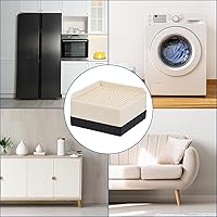 Vista 7 de uxcell Elevadores de muebles de 1.5 pulgadas, 4 piezas de elevadores cuadrados ajustables para sofá para extensor, para cama, escritorio, sofá, Beige
