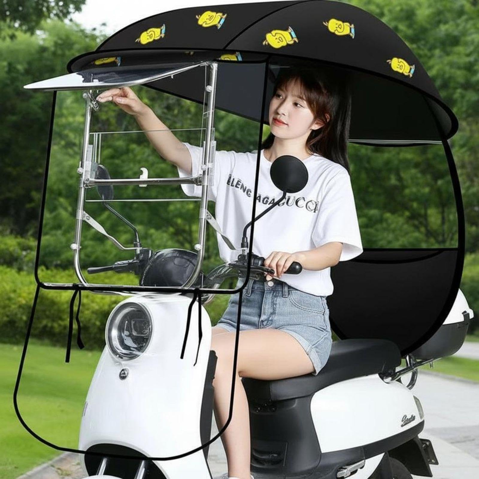 Enakshi® Electric Motorcycle Rain Cover, Sun Protection, Windproof, Waterproof Cover Little Duck Small Push Window|Home & Garden | Furniture | Sofas Loveseats & Chaises-image-45