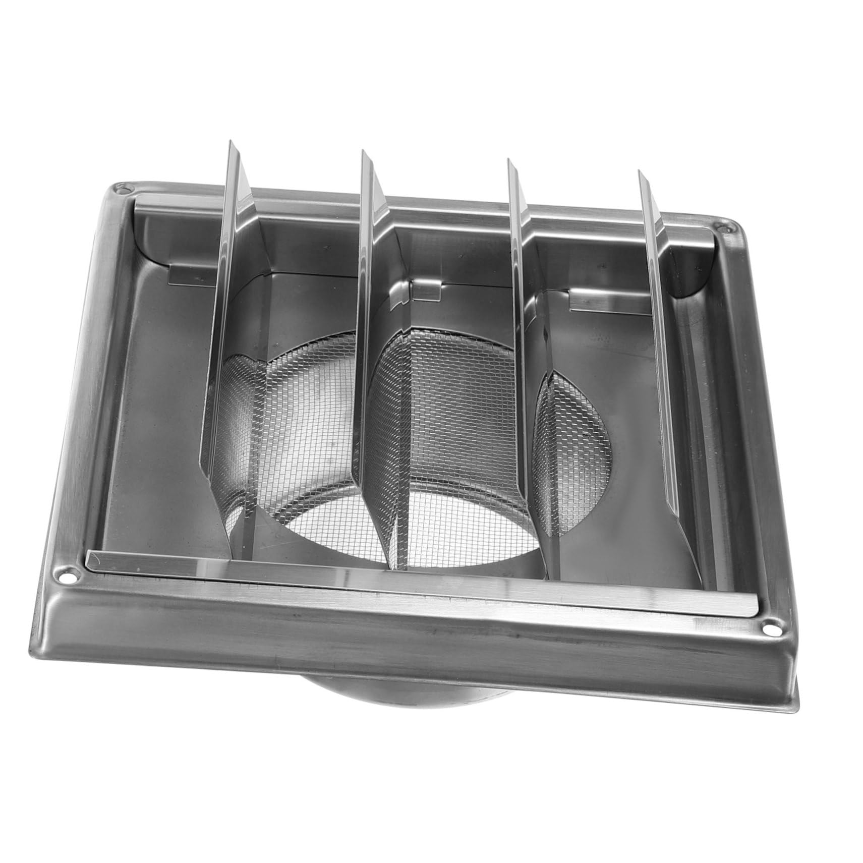 Couvercle de ventilation extérieur carré, bouche d'aération inox façade