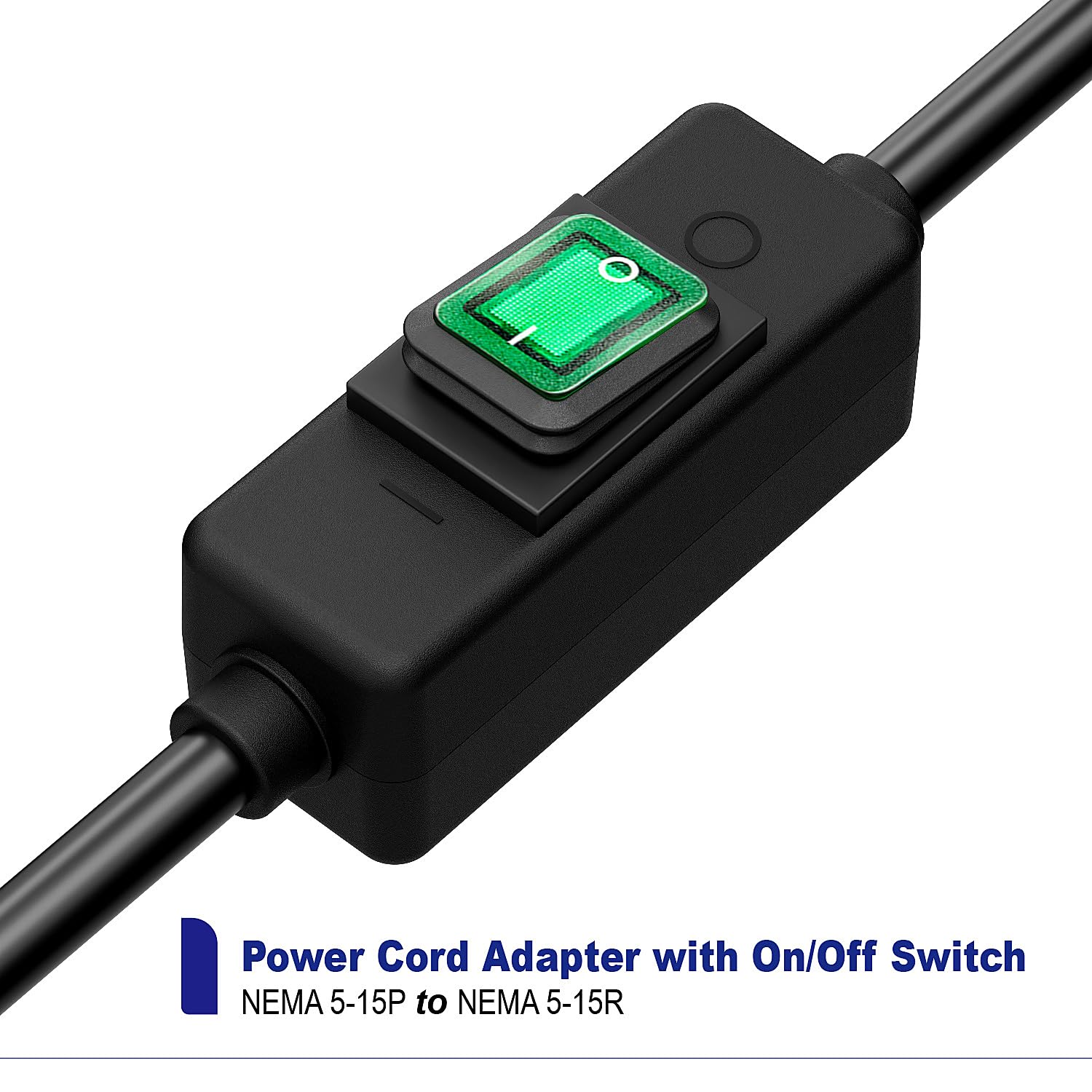 SJTW 14AWG 3C IP57 - Cavo di prolunga impermeabile per esterni, interruttore in linea On/Off, impermeabile, max 20 A, 125 V, lunghezza = 3,5 m