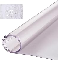 Vista 21 de VEVOR Protector de mesa transparente de 90 x 44 pulgadas, protector de escritorio de PVC transparente de 0.059 in de grosor, mantel de plástico