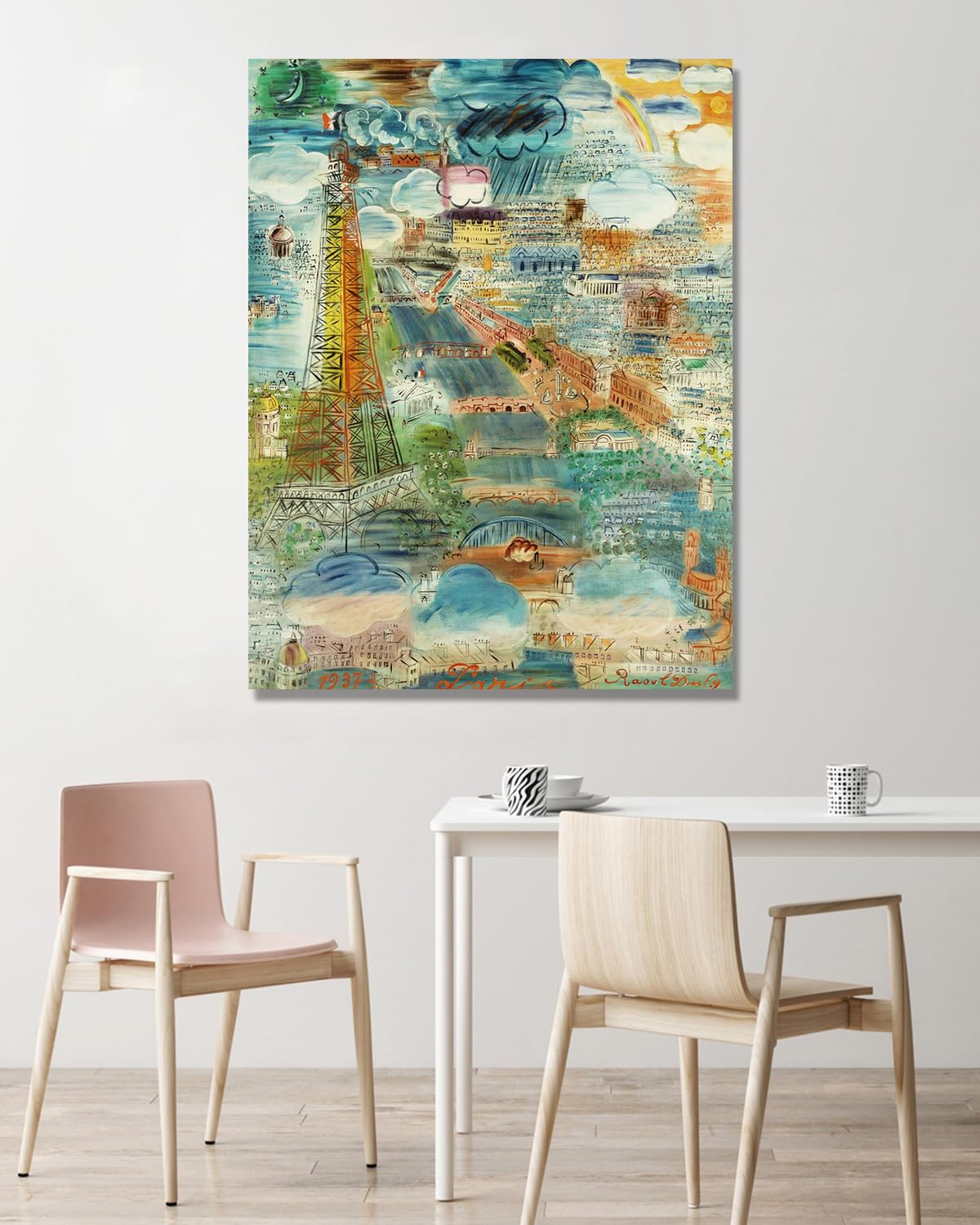 NHLDZYH Raoul Dufy (piękna sceneria 29), plakat podróżny w stylu vintage, sztuka impresjonistyczna, obraz ścienny na płótnie do dekoracji domu, 30 x 40 cm, tylko płótno