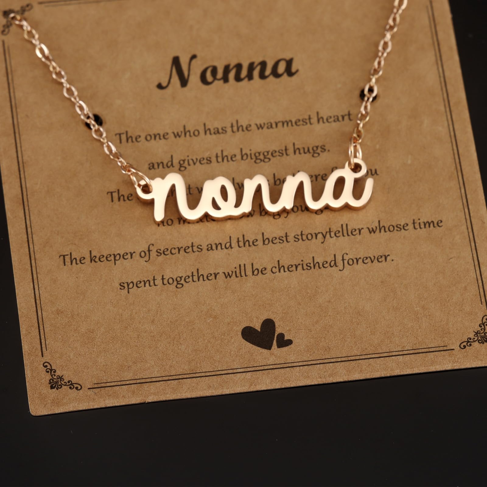 Gift for Nonna Necklace Women from Grandkids Best Birthday Jewelry Nonna Necklace