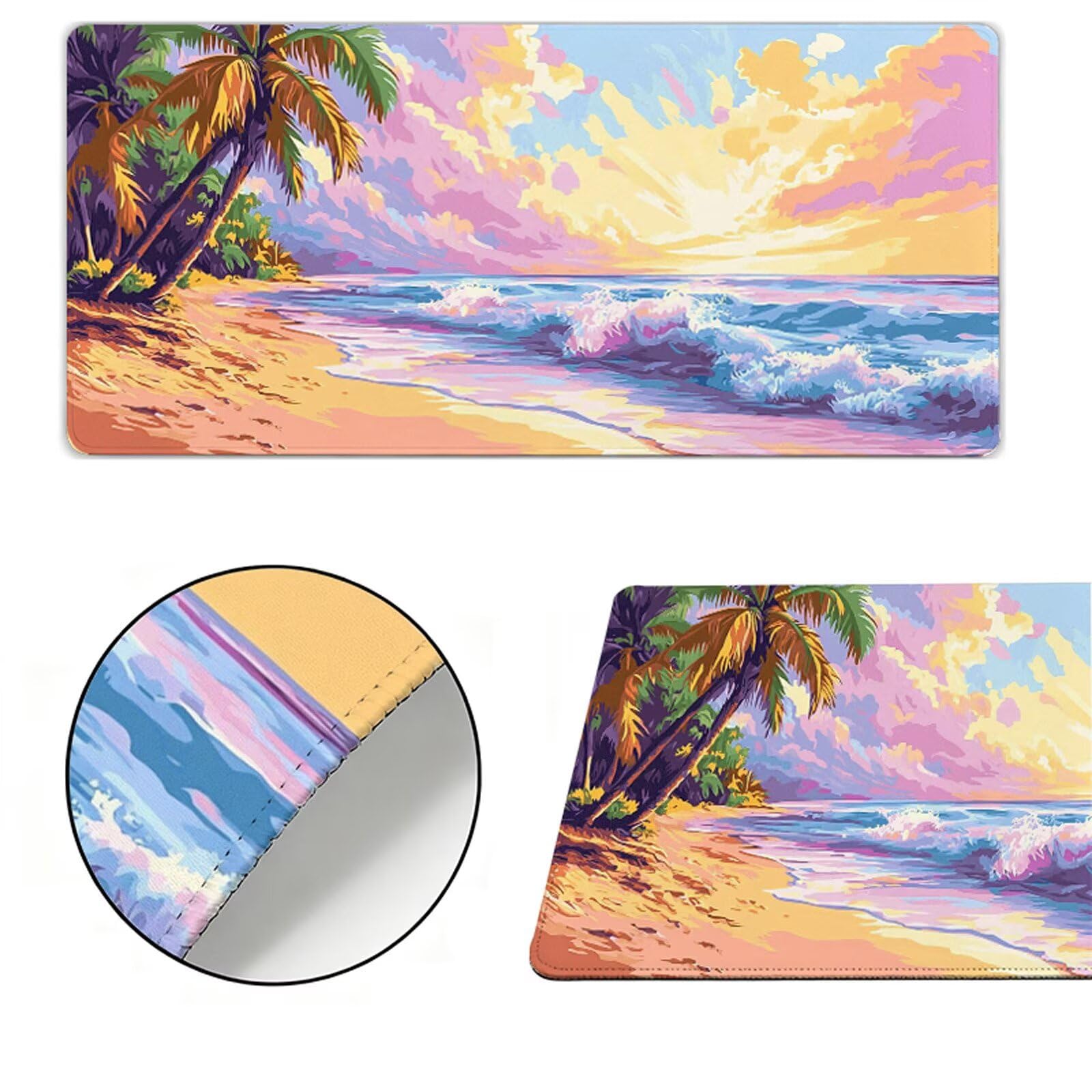 Podkładka pod mysz XXL 1200x400x3mm podkładka pod mysz ocean podkładka pod mysz drzewo poprawia precyzję i szybkość, wodoodporne antypoślizgowe, szyte krawędzie, akcesoria do gier, komputer, prezent