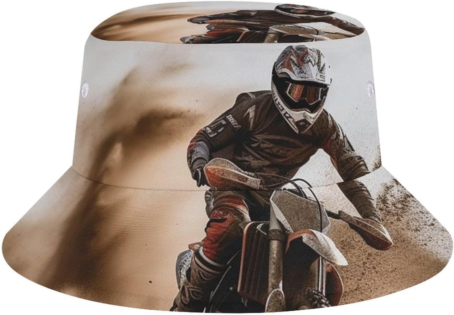 Motocross Bucket Hat Packable Sun Hats Travel Summer Beach Fisherman Cap for Women Men Teens