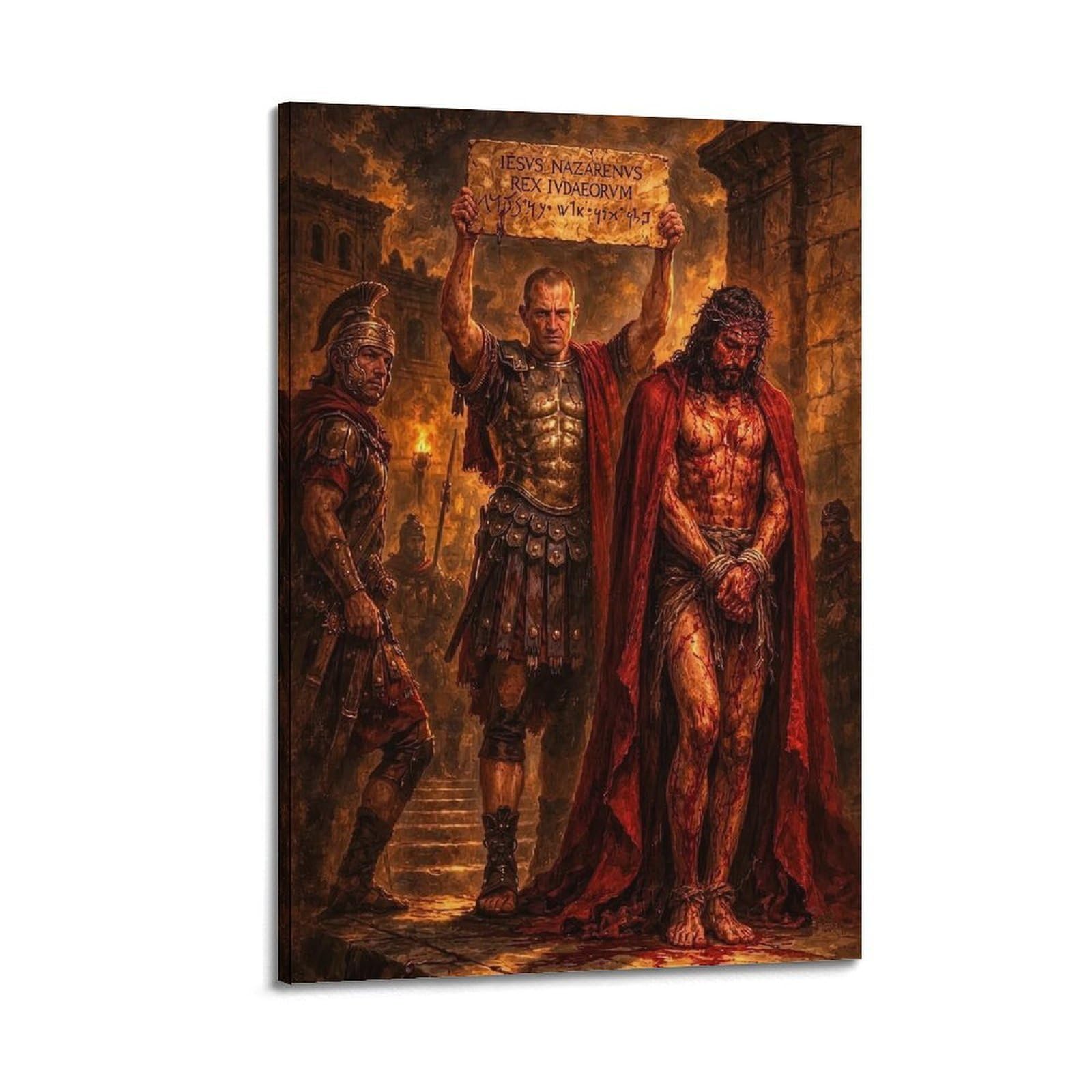ESTE Religion Jesus Poster Judgment Christ Artwork Decorative Painting Canvas Modern Art Picture 20x30inch(50x75cm)