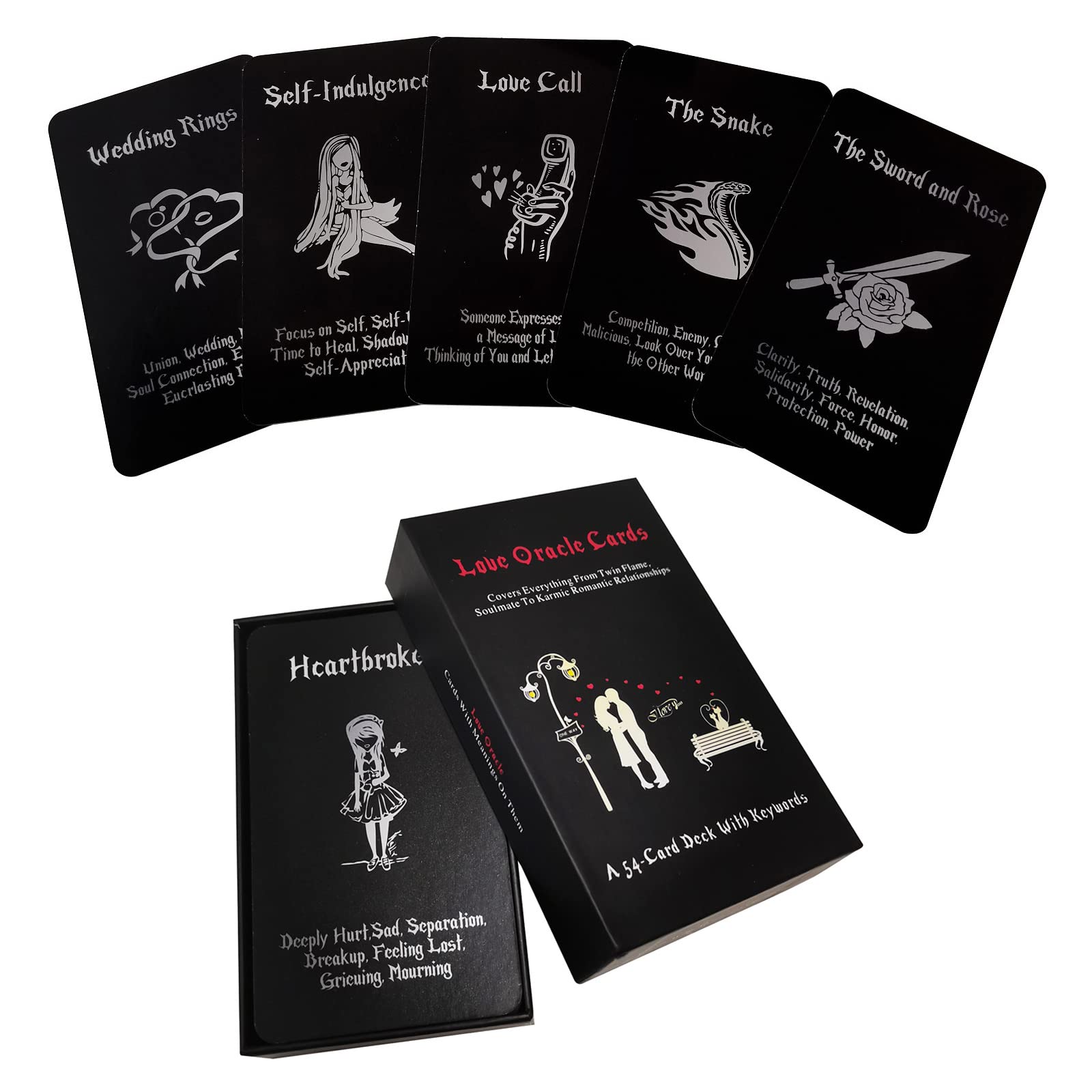 Amazon.com: Cojiorc Love Oracle Cards, Tarot Cards for Beginners, Love  Wellness Tarot Cards with Meanings on Them, Twin Flame Oracle Cards Deck,  Deepen The Love with Friends with 54 Oracle Cards :