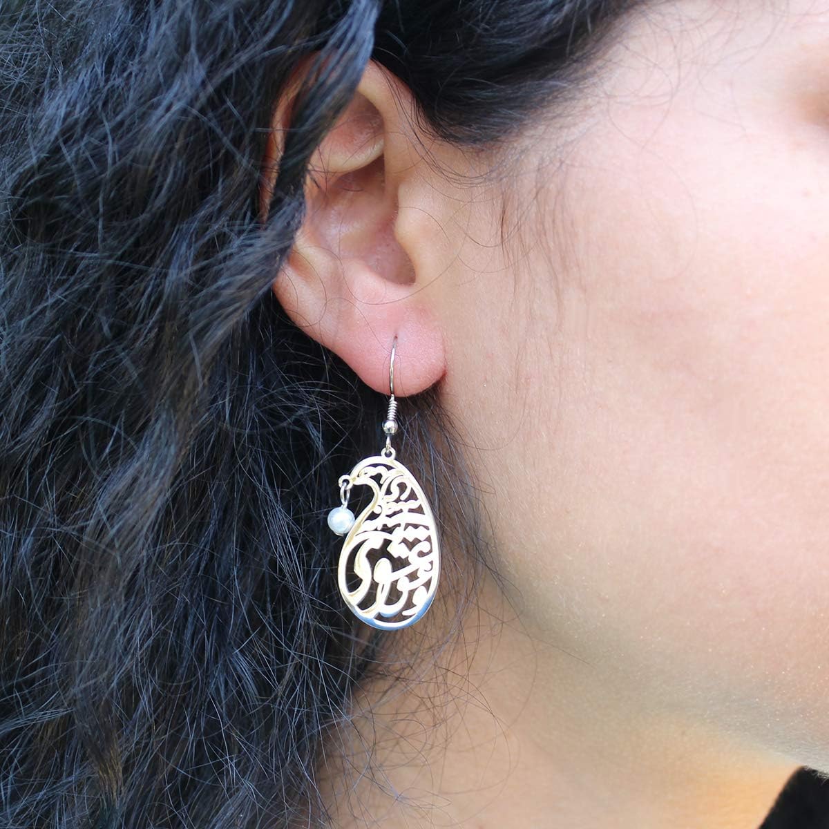 Persian Parsi Calligraphy Earring Love Poem Farsi Earrings Persian Gift