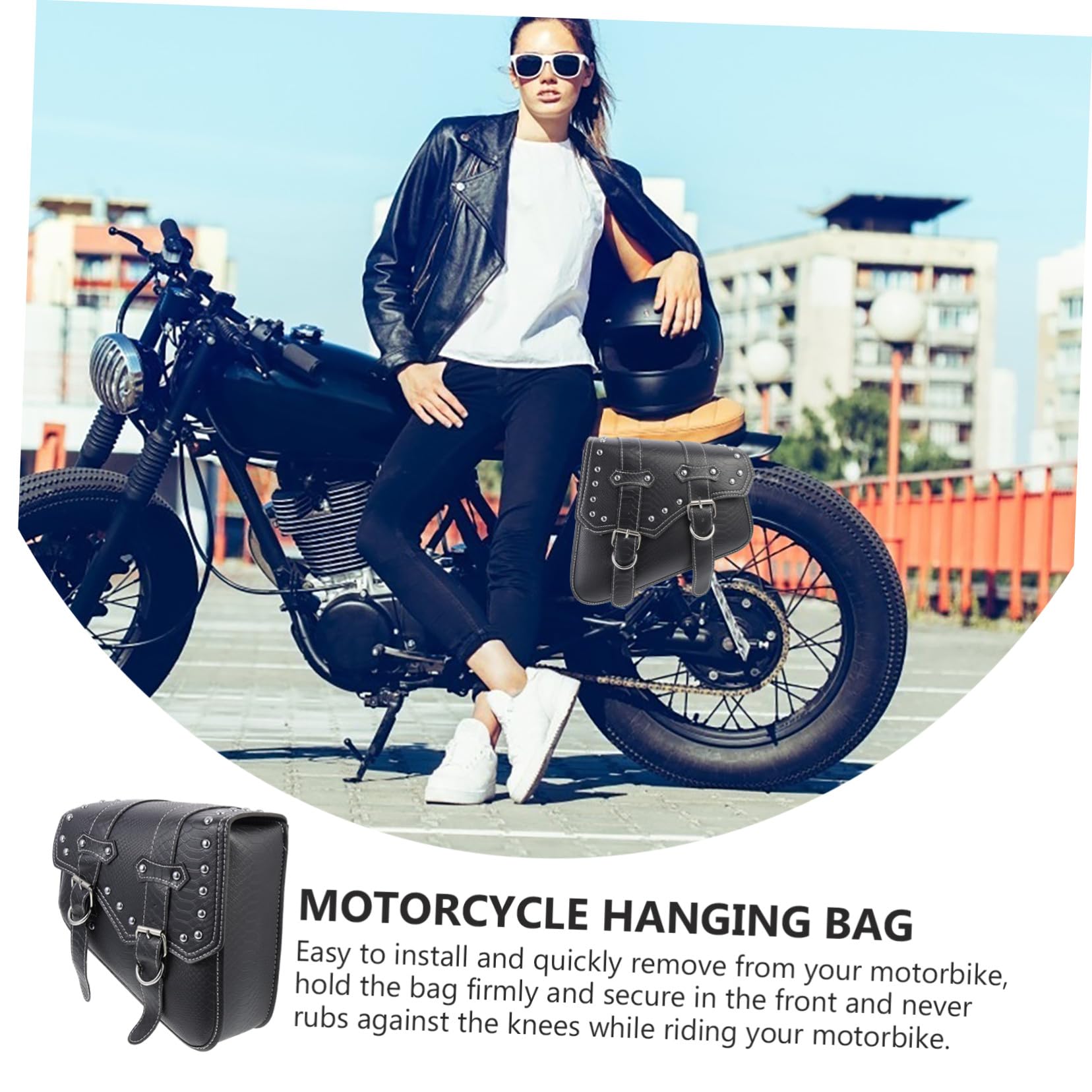 STOBAZA Sacoche Latérale pour Moto à Outils Pochette de Rangement pour Moto Capacité de Stockage Facile à Utiliser