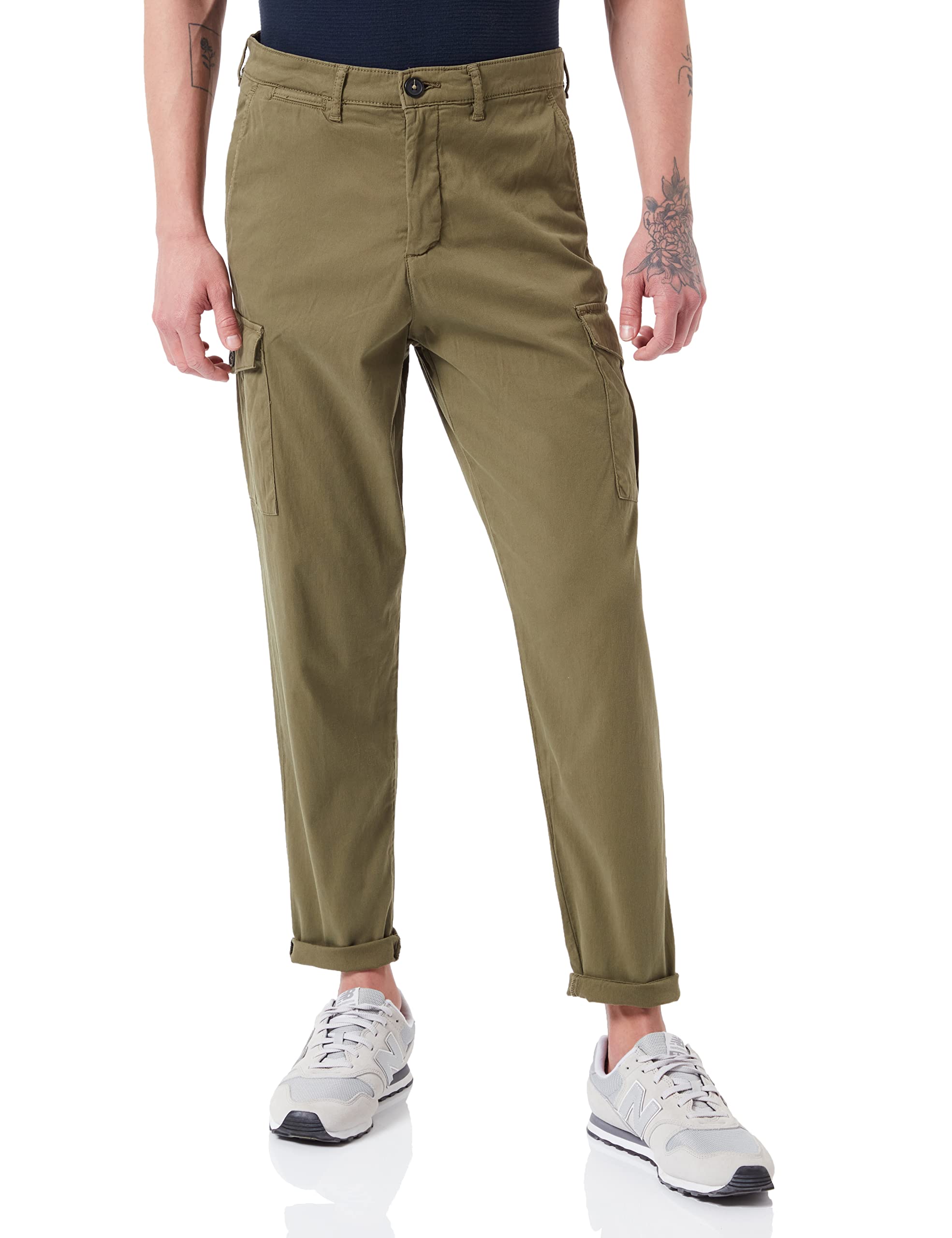 SELECTED HOMMESelected Men's Slhslimtapered-wick 172 Cargo W Noos Trouser, Winter Moss, 36W 34L UK