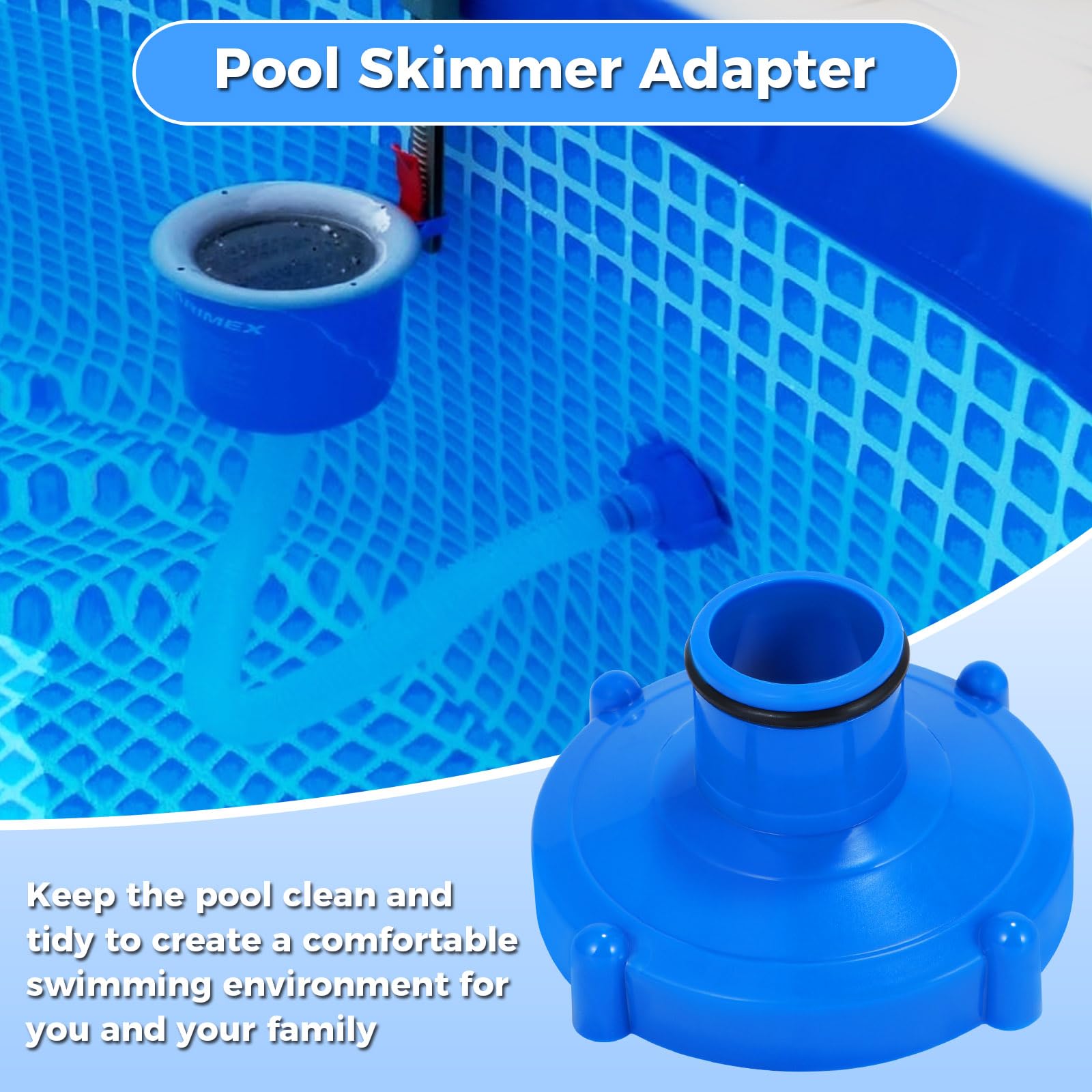Adaptador para Aspiradora de Piscina, Piezas para Aspiradora De Piscina, Accesorios Piscina, Accesorios para Adaptador De Piscina, Accesorios para Filtros de Piscinas de Verano (Azul 1)
