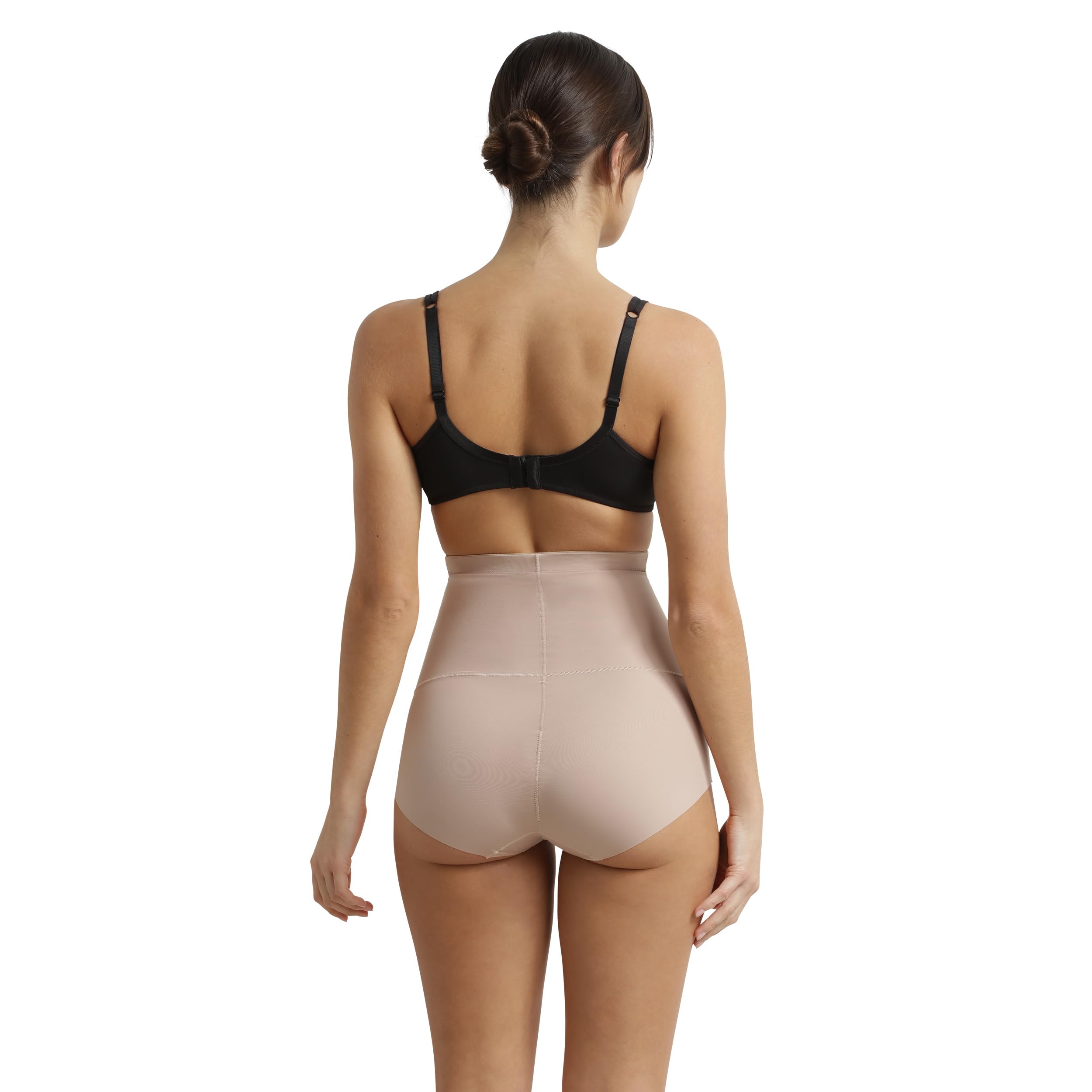 DIM Femme - Culotte Taille Haute Sculptante | Effet Gainant Silhouette | Maintien Ciblé Ventre & Hanches | Invisible sous Les Vêtements