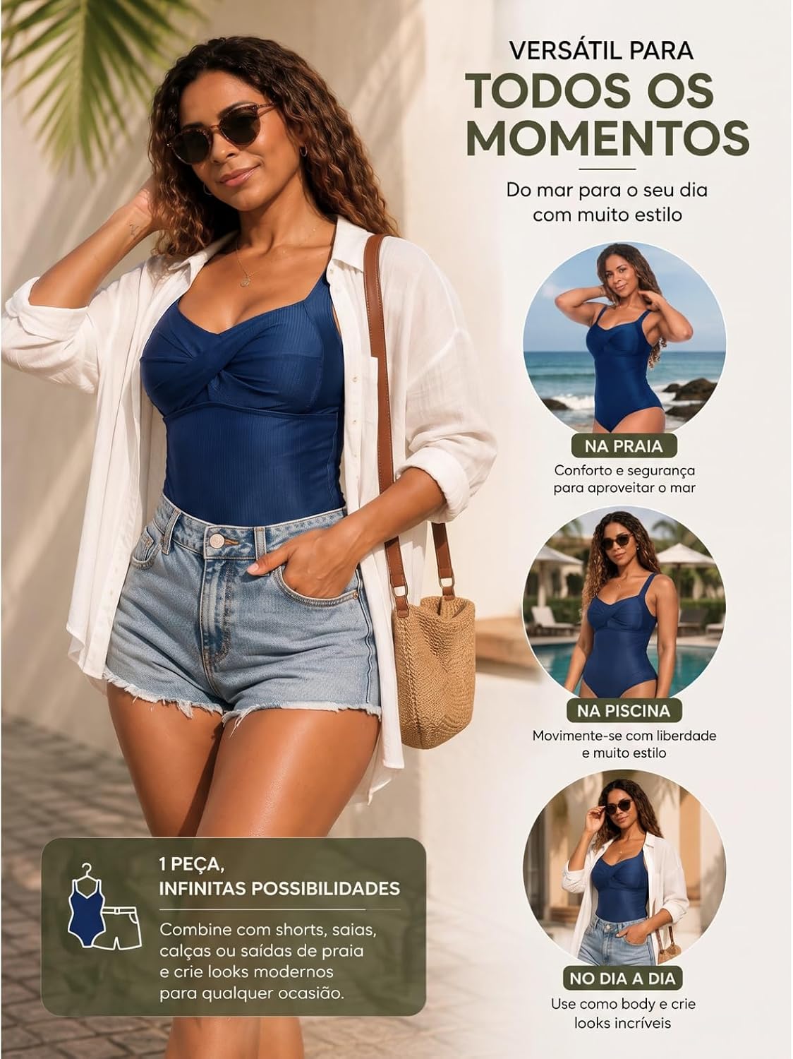 Body Maiô Feminino Modelador Texturizado Bojo Removível 2 em 1 Body Maiô Feminino Modelador Texturizado Bojo Removível 2 em 1