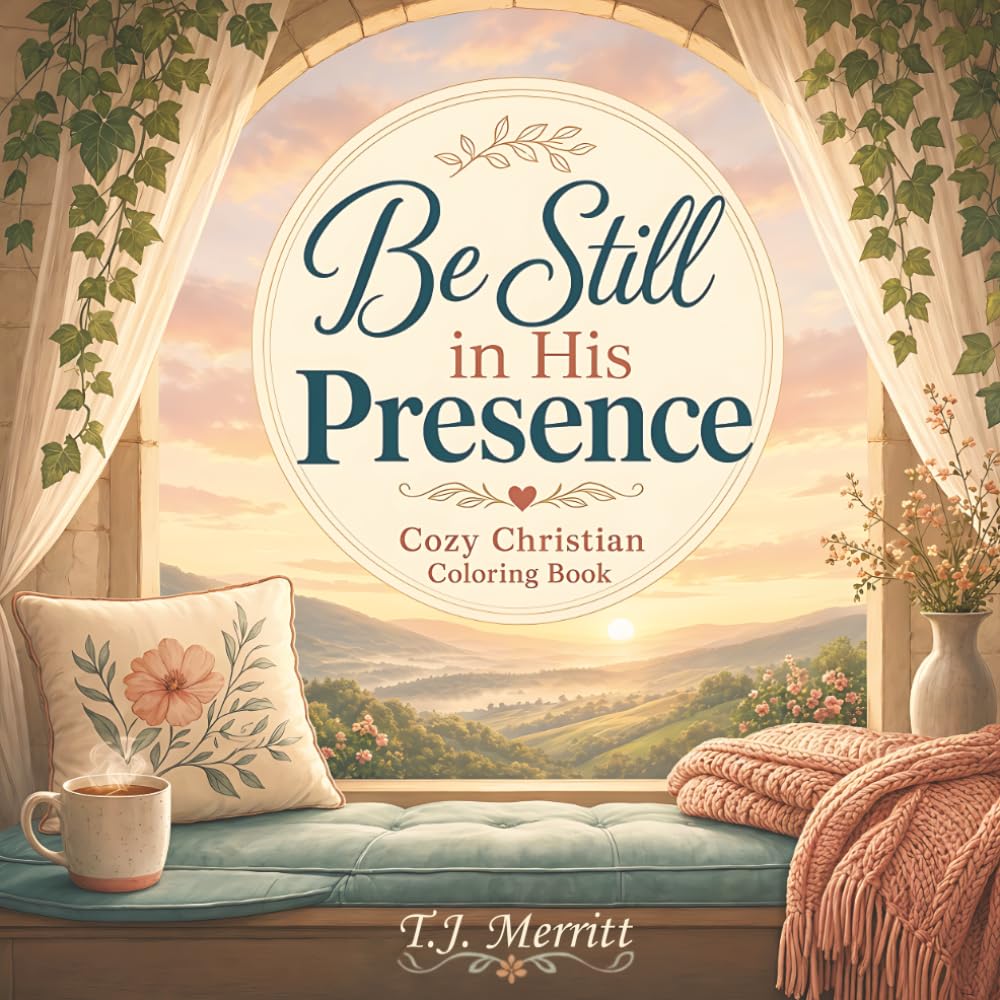 Be Still in His Presence: A Cozy Christian Coloring Book for Women with Bible Verses and Devotional Space