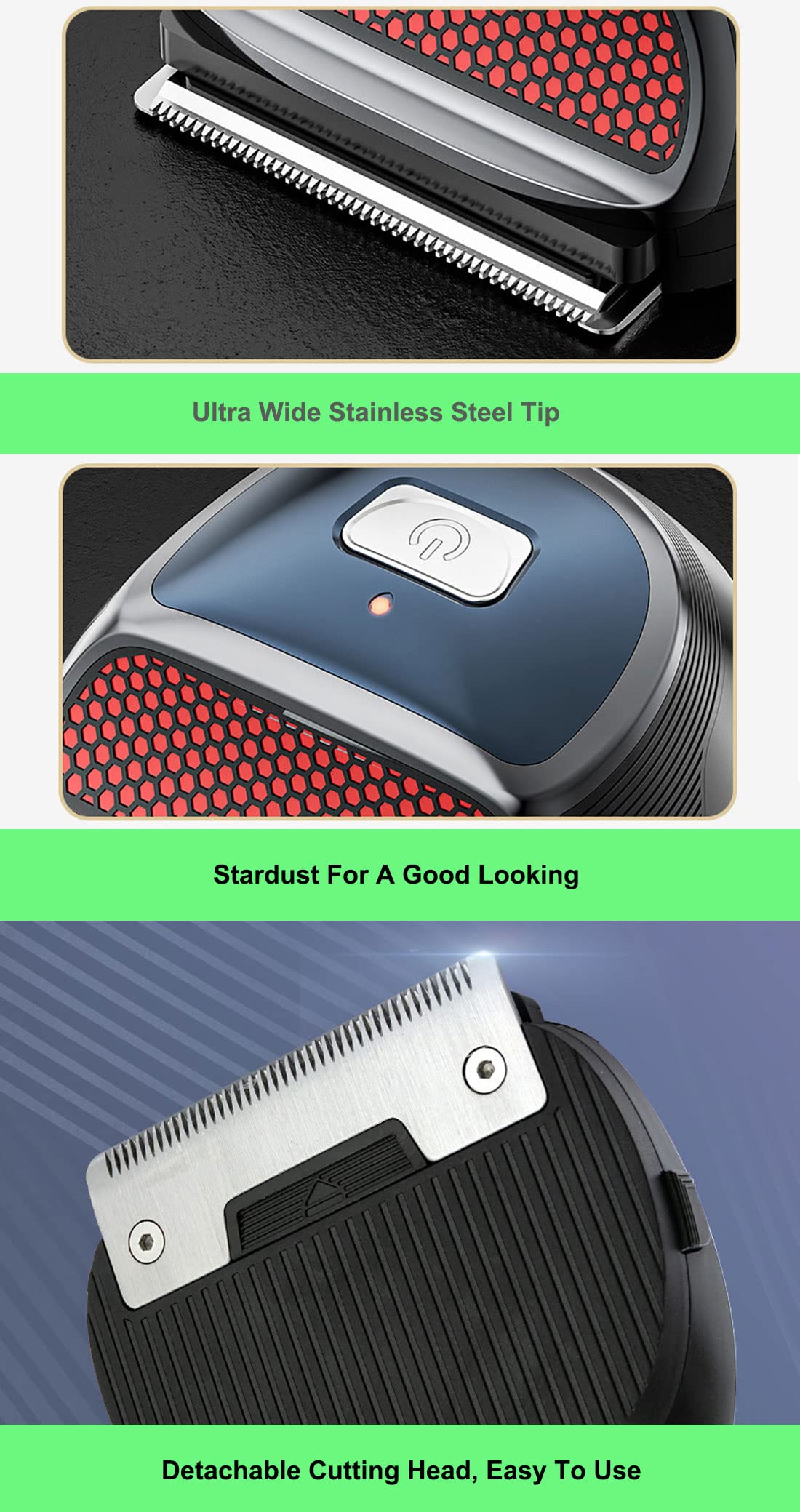 SUYOOULIN Cortapelos para hombre, kit de corte de pelo automático para hombres, recortadora de pelo recargable profesional con 9 peines limitados