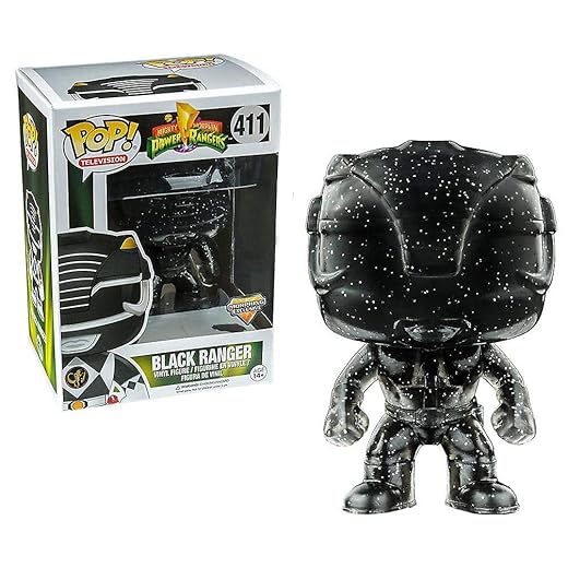 Funko Pop Power Rangers Black Ranger Figurine, Exclusive Morphing