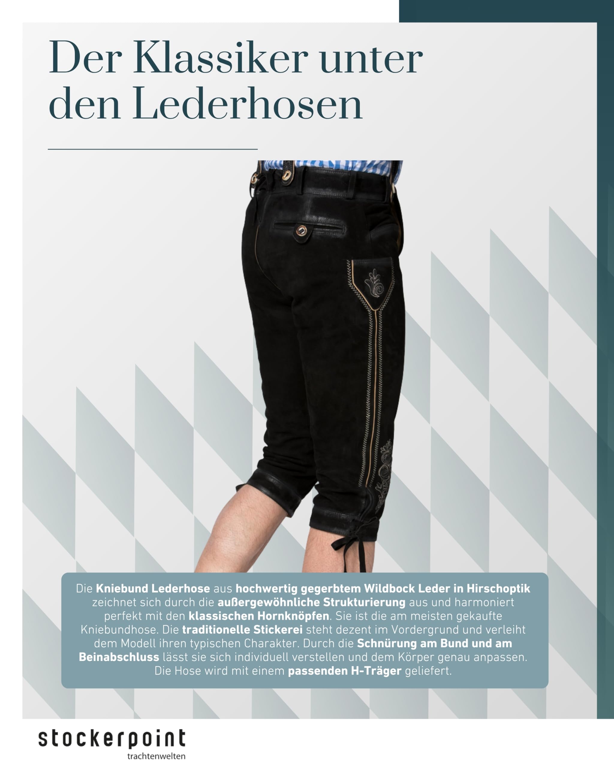 Stockerpoint Herren Trachtenlederhose Justin4