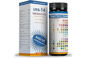 14-Panel Urinalysis Reagent Strips for Easy Health Monitoring (120ct)