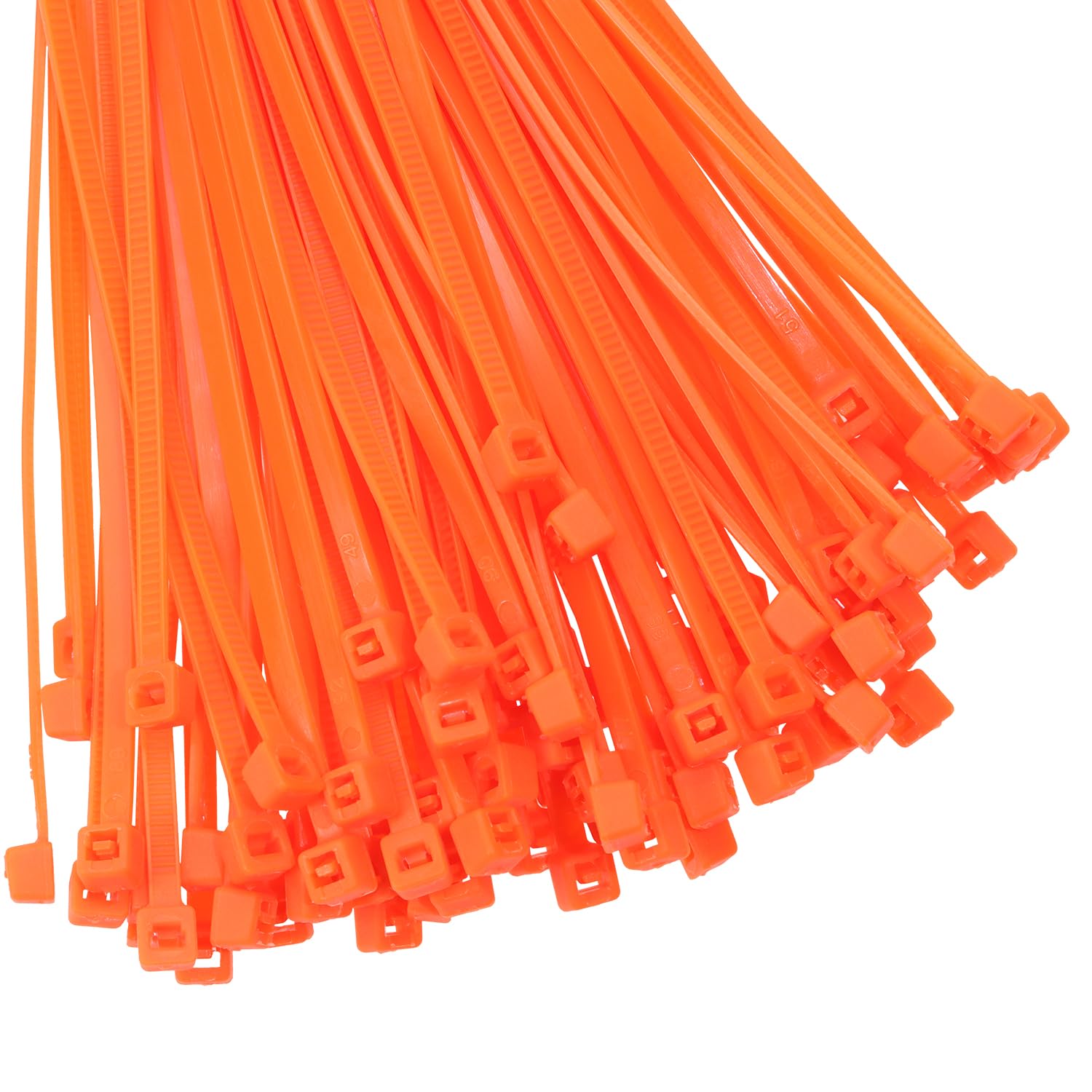 Mini Skater4 Inch Multi-Color Multi-Purpose Nylon zip Ties (4 inch, 200pcs Orange)