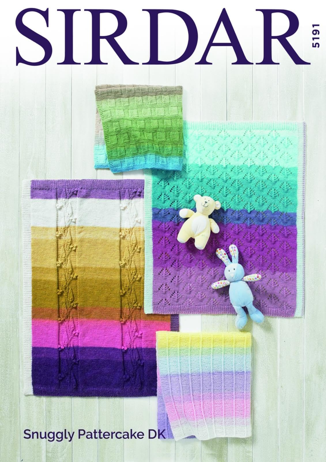 Sirdar Snuggly Pattercake Dk Knitting Pattern - 5191 Blankets