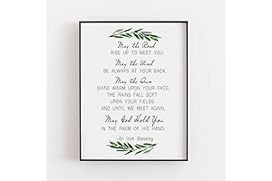 Ireland Wall Art - Irish Blessing, May The Road Rise Up To Meet You