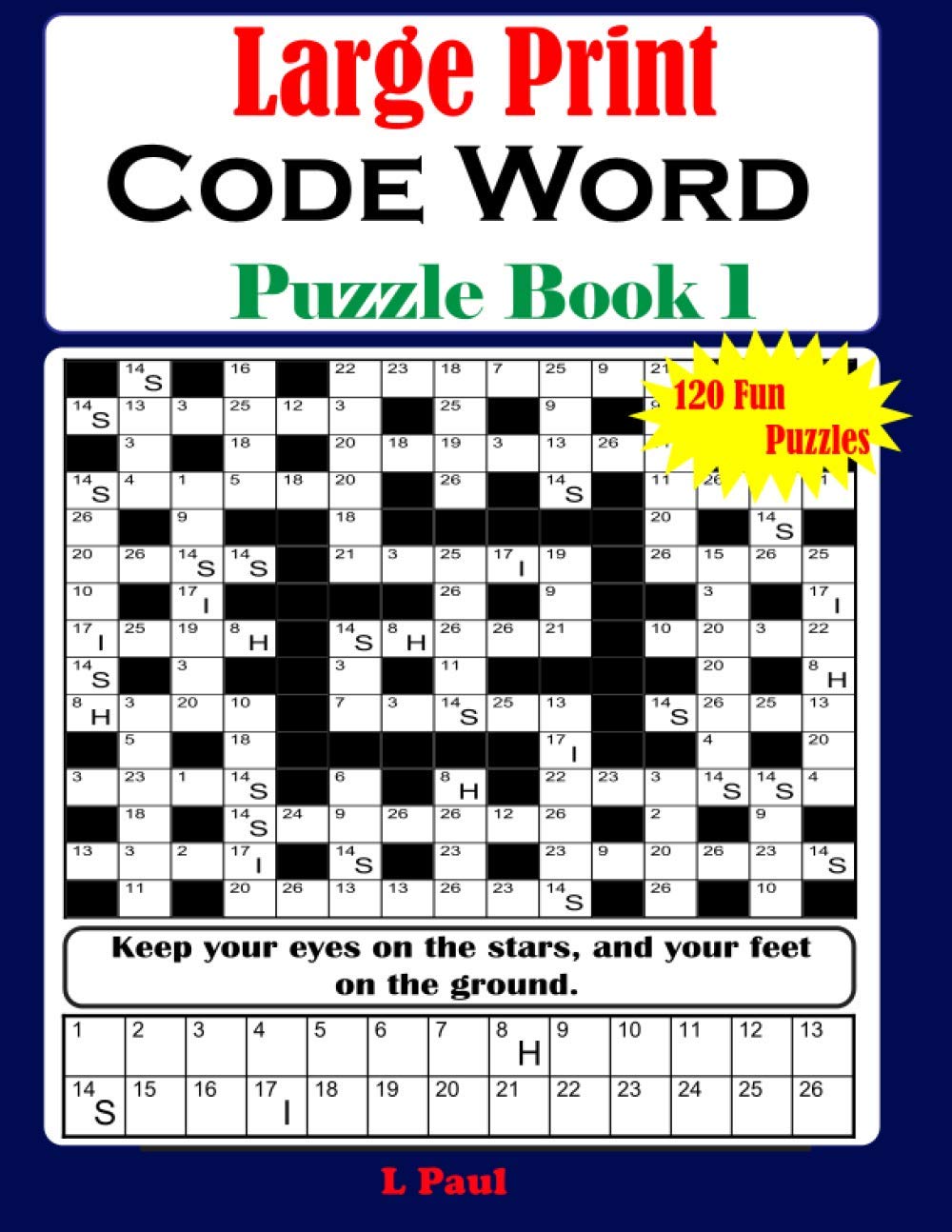 Large Print Code Word Puzzle Book 1