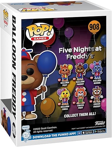 Miniatura 3 de Funko Pop! Games: Five Nights at Freddy's - Balloon Freddy Fazbear - Figura de vinilo coleccionable - Idea de regalo - Producto oficial