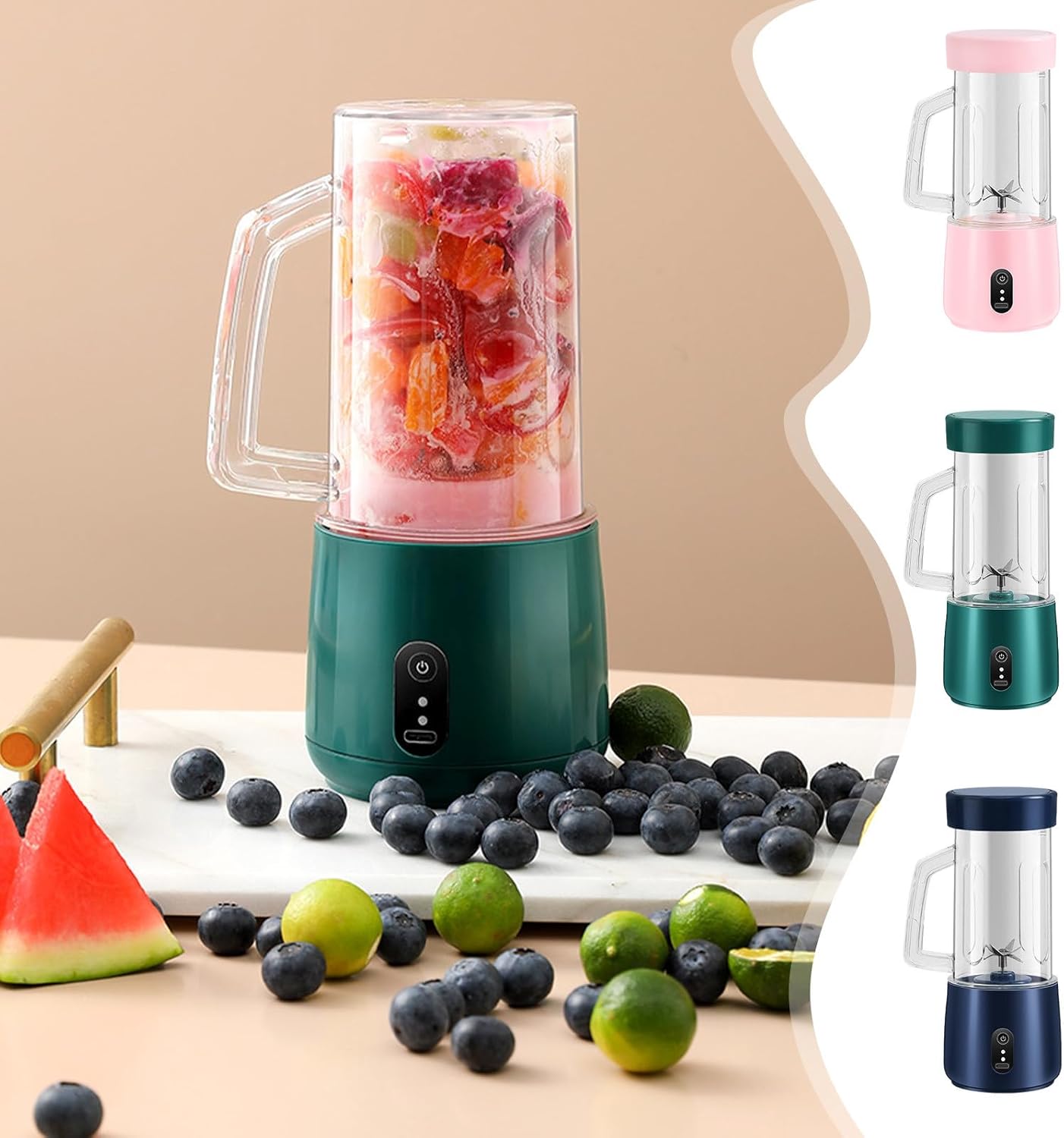 Portable Electric Blenders, Mini Handheld Juicer Cup USB