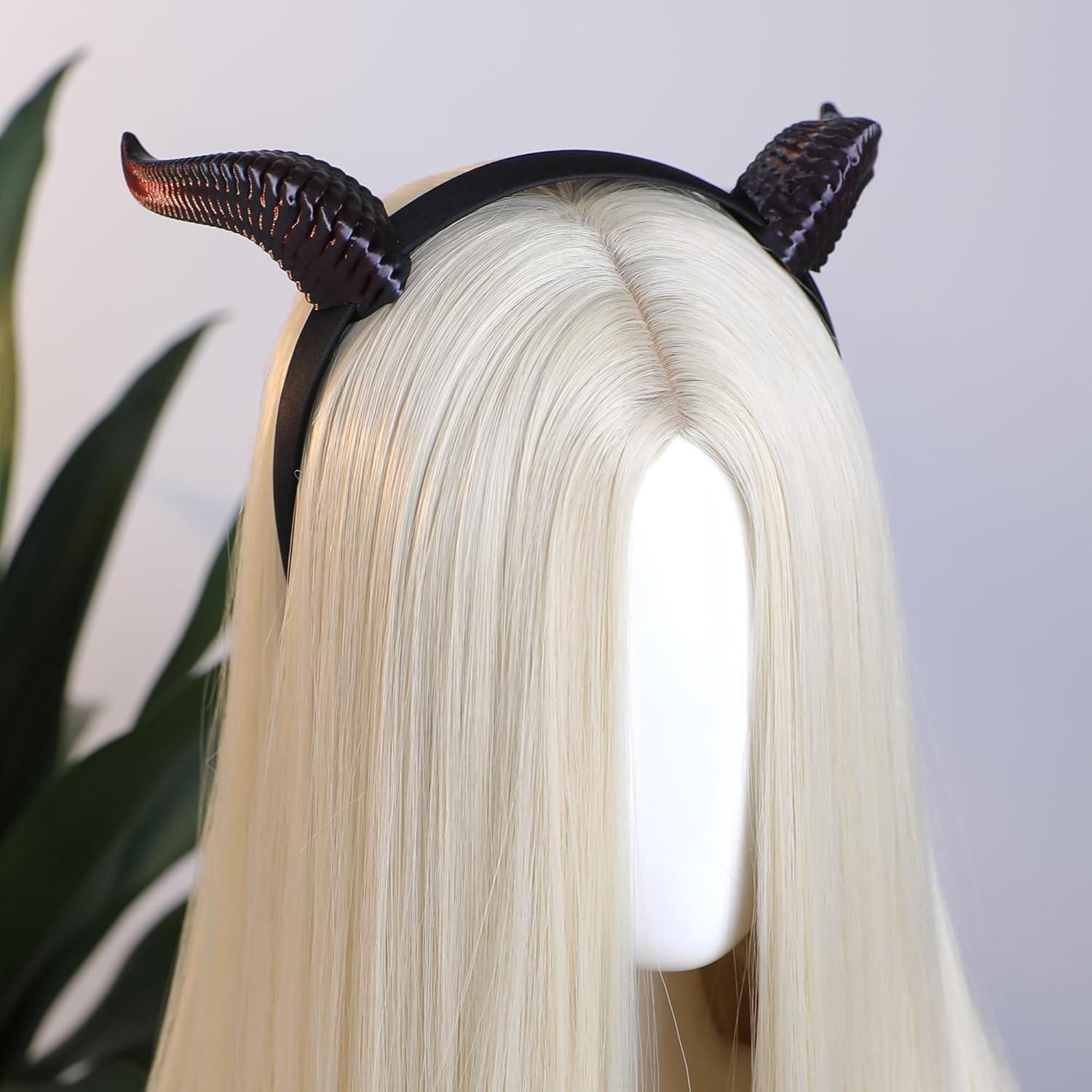 MOSTORY 3D Devil Horns Headband - Ox Horns Hairband for Halloween Devil Costume Party Adult Cosplay Renaissance - Image 4