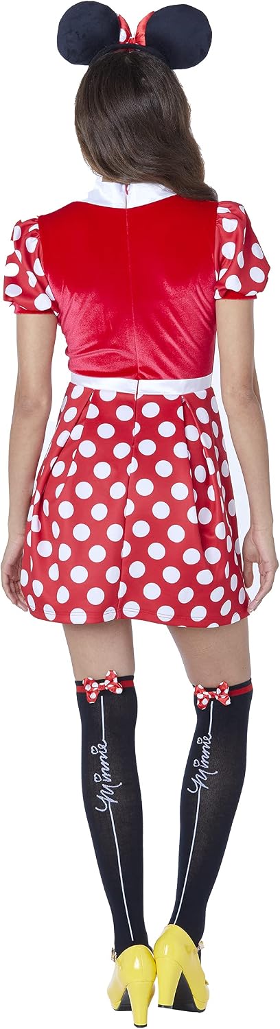 Spirit Halloween Disney Adult Minnie Mouse Costume | Officially Licensed | Couple Costume | Easy Halloween Costume