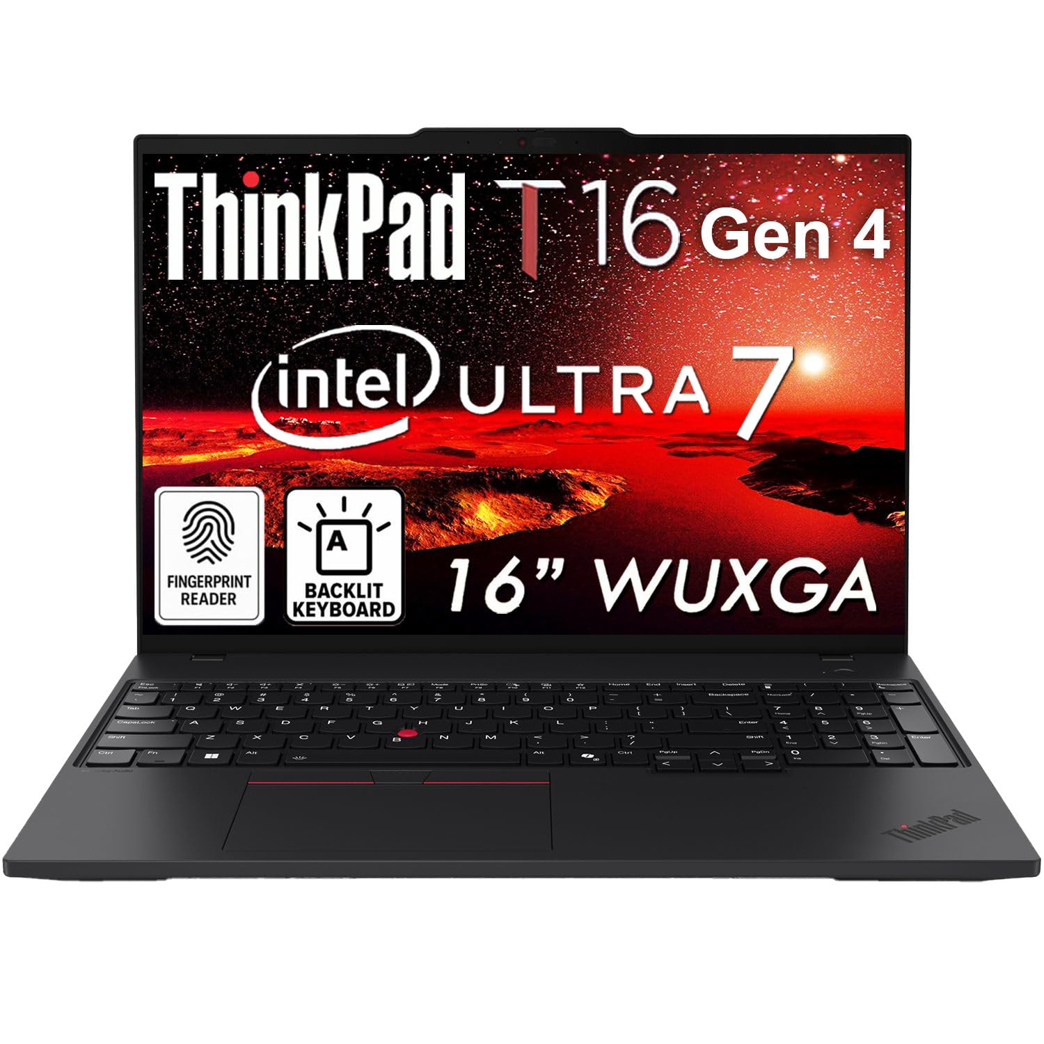 ThinkPad T16 Gen 4 • 16" WUXGA Laptop • Intel Core Ultra 7 258V (Beat i9 13900H) • 32GB RAM • 1TB SSD • Backlit KB • Fingerprint Reader • Windows 11