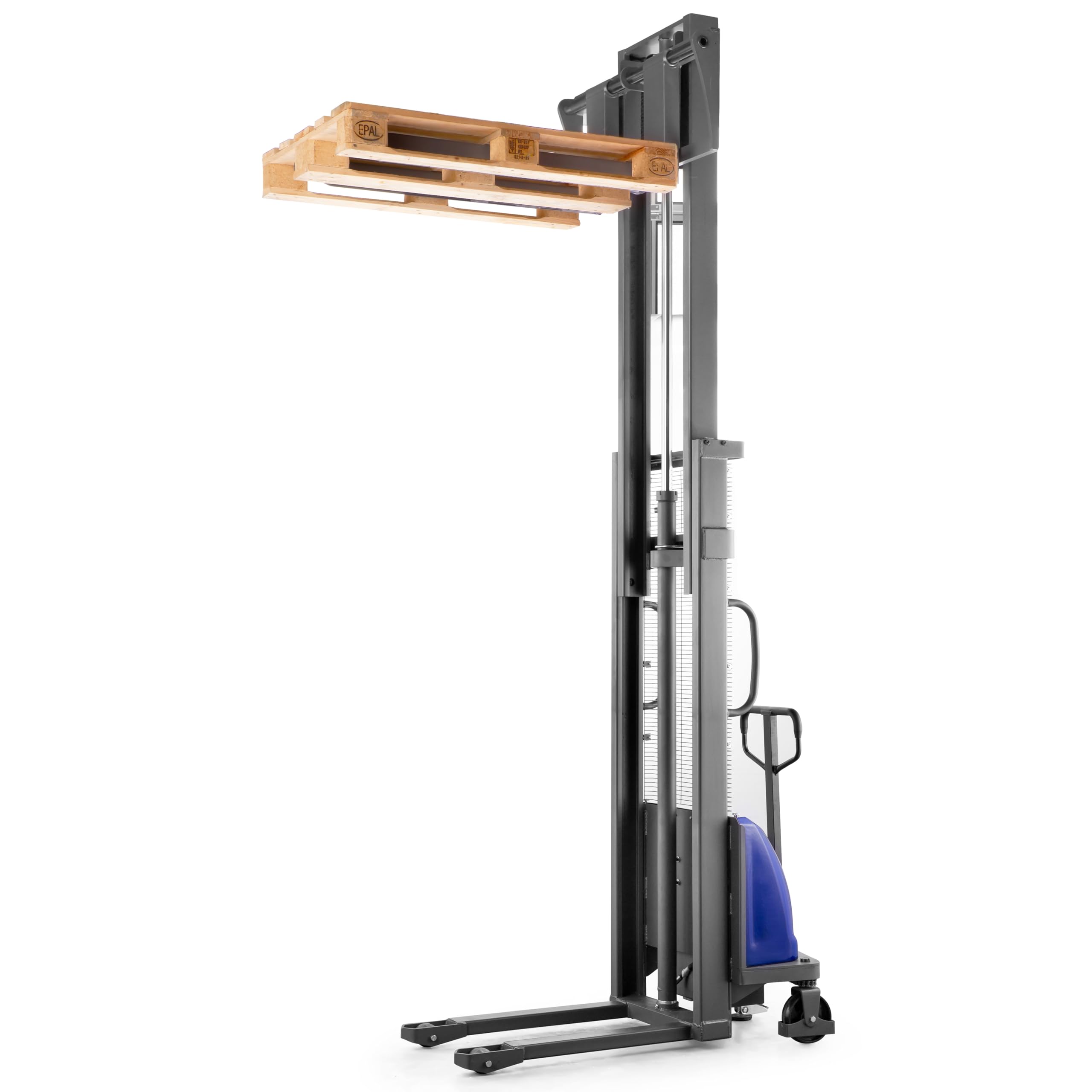 Pallit carretilla elevadora semieléctrica FLEX-E | horquillas ajustables | altura de elevación de 3000 mm | capacidad de carga de 1500 kg | apilador eléctrico