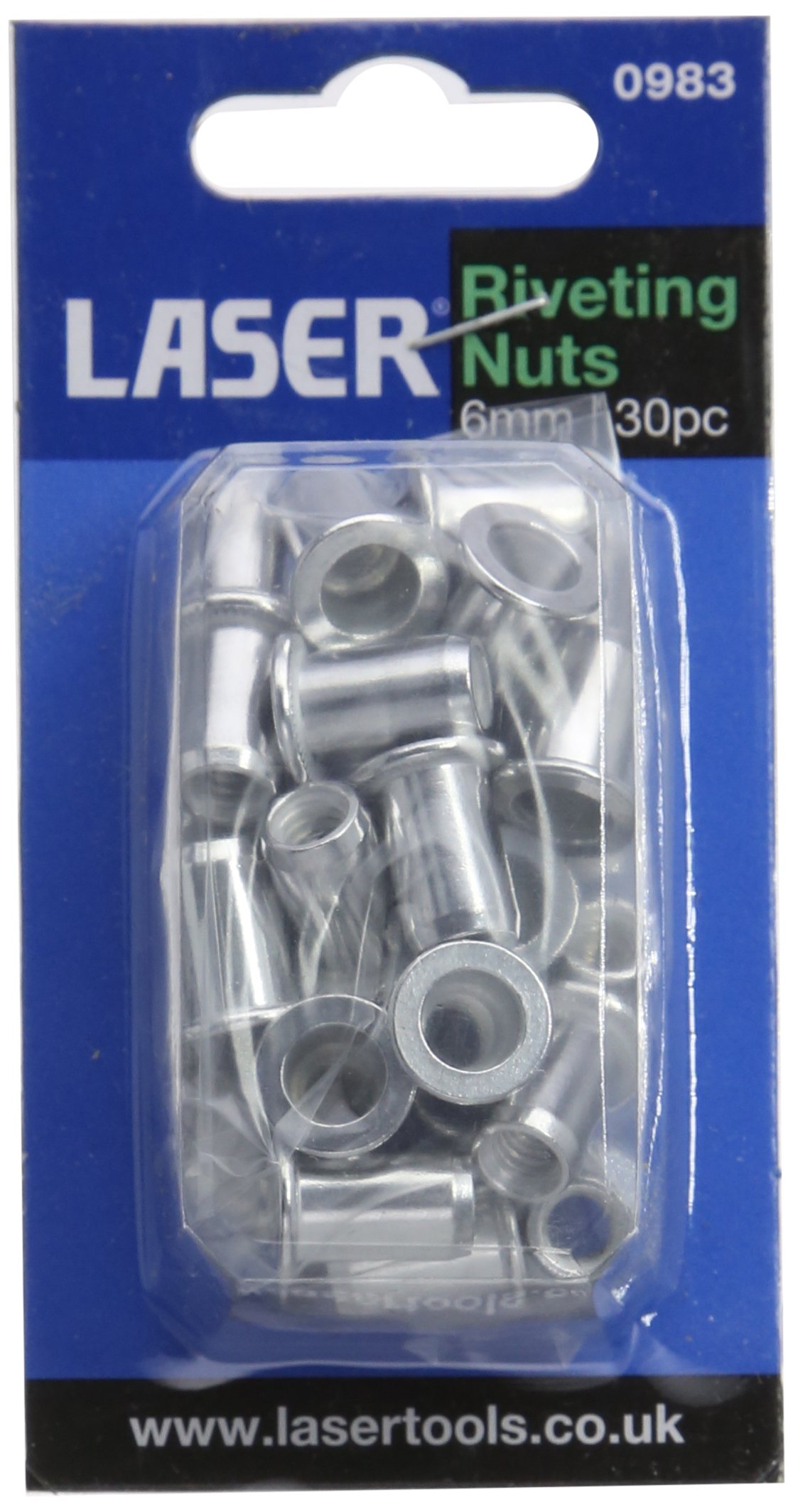 Laser 0983 Riveting Nuts 6mm 30pc