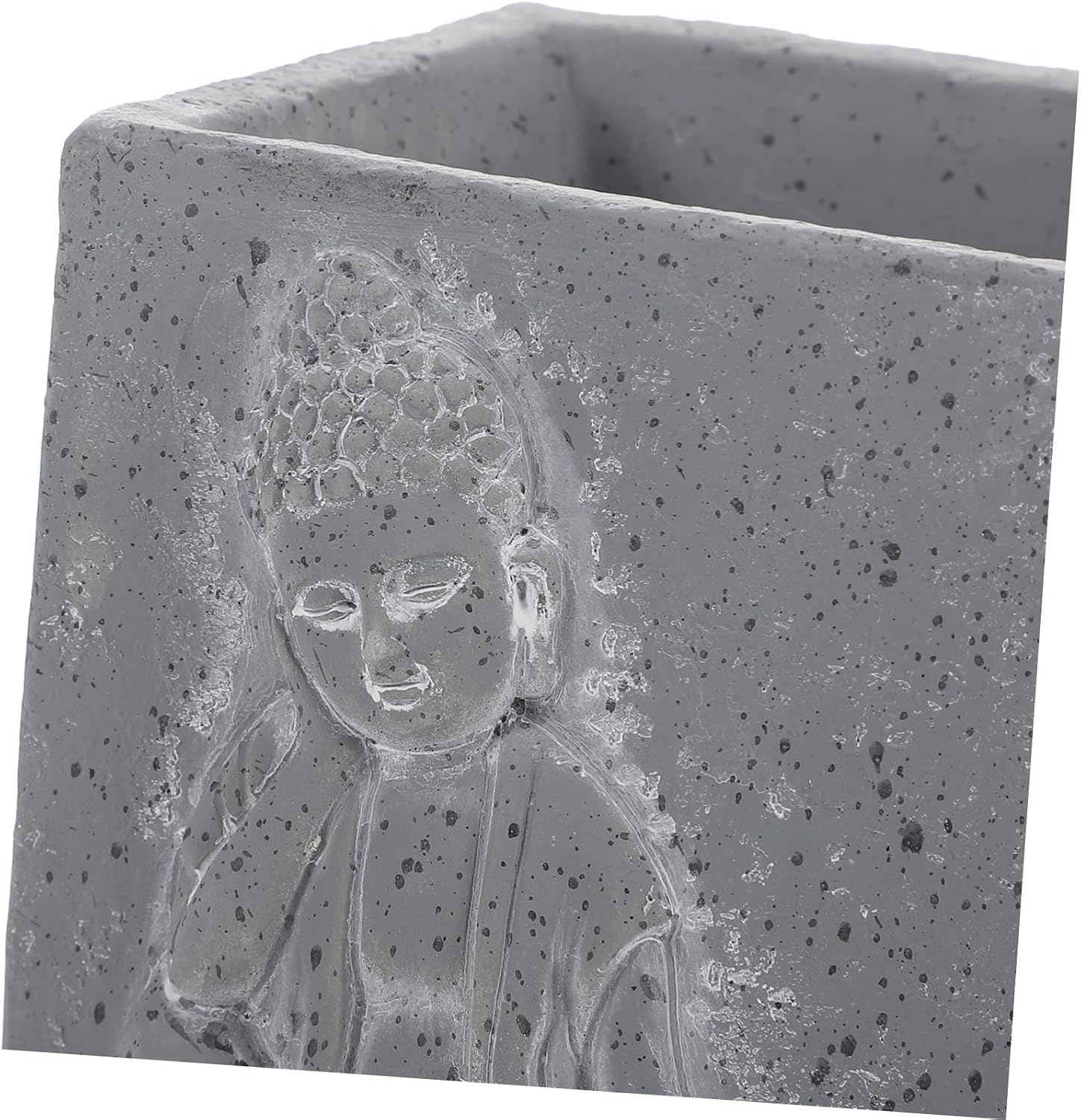 Creative Cement Buddha Pattern Succulent Planter for Bedroom Desk Decor image 3