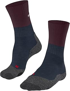 mujer TK2 calcetines para senderismo trekking largos cálidos acolchado medio antiampollas transpirable secado rápido regulación del clima antiolores lana hilo funcional 1 par