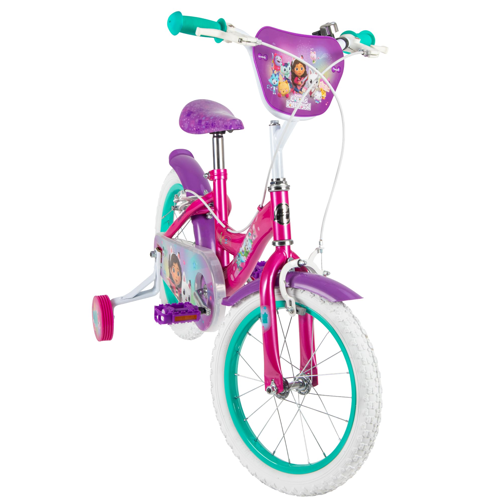 Huffy Gabby's Dollhouse Kinderfahrrad 12/14/16 Zoll mit Stützrädern