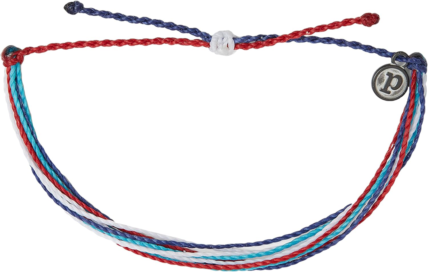 Pura Vida Charity Bracelet - 100% Waterproof, Adjustable Band - Plated Brand Charm