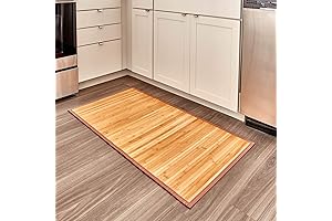 iDesign Formbu Bamboo Non-Skid Water-Resistant Floor Mat - A Natural Addition to Your Home