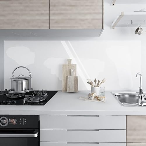 Miniatura 8 de 3 piezas de protector contra salpicaduras de cocina, transparente, a prueba de aceite, calcomanías de pared transparentes, impermeables, resistentes