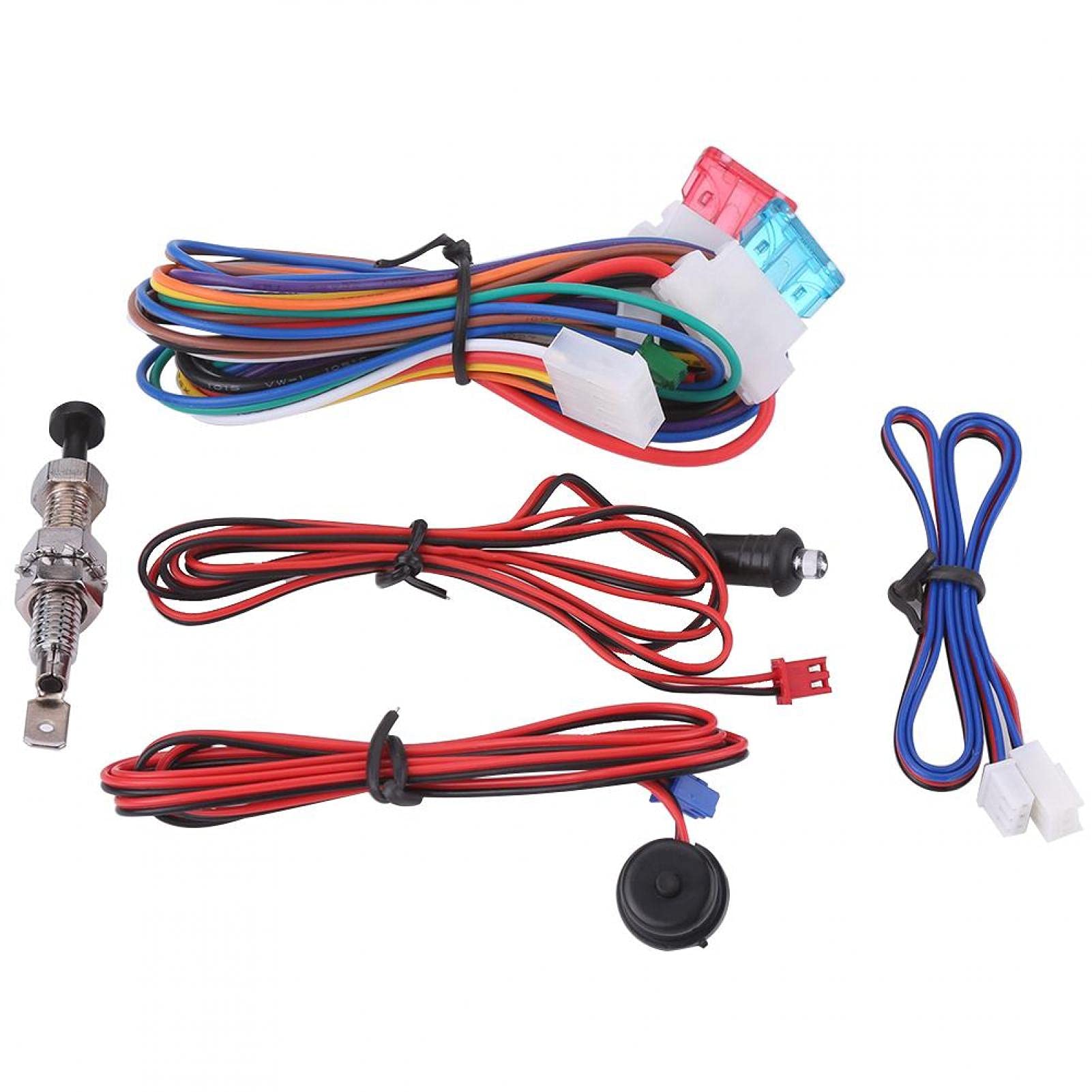 Alarma universal para automóvil, sistema de seguridad para automóvil Seguridad para automóvil Control remoto Alarma universal para automóvil Sistema de protección Entrada sin llave con 2 controles rem