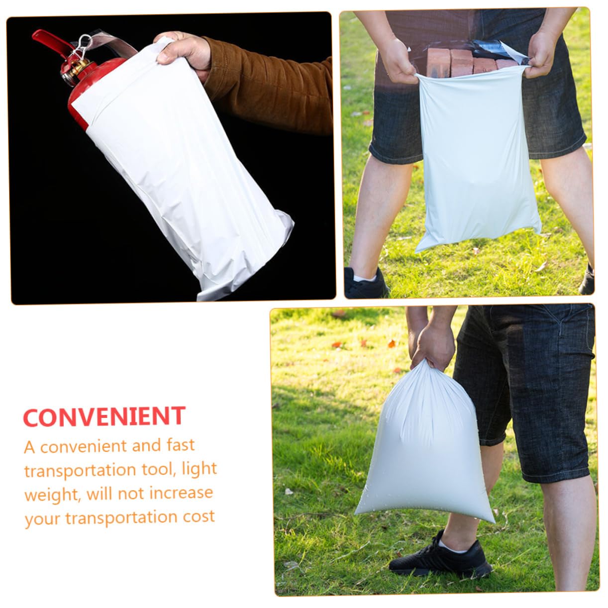 MAGICLULU 100 Pièces Enveloppe Plastique Auto-scellante Sac Postal Épais Lot De Sac Expédition Résistant à Usure Et Imperméable