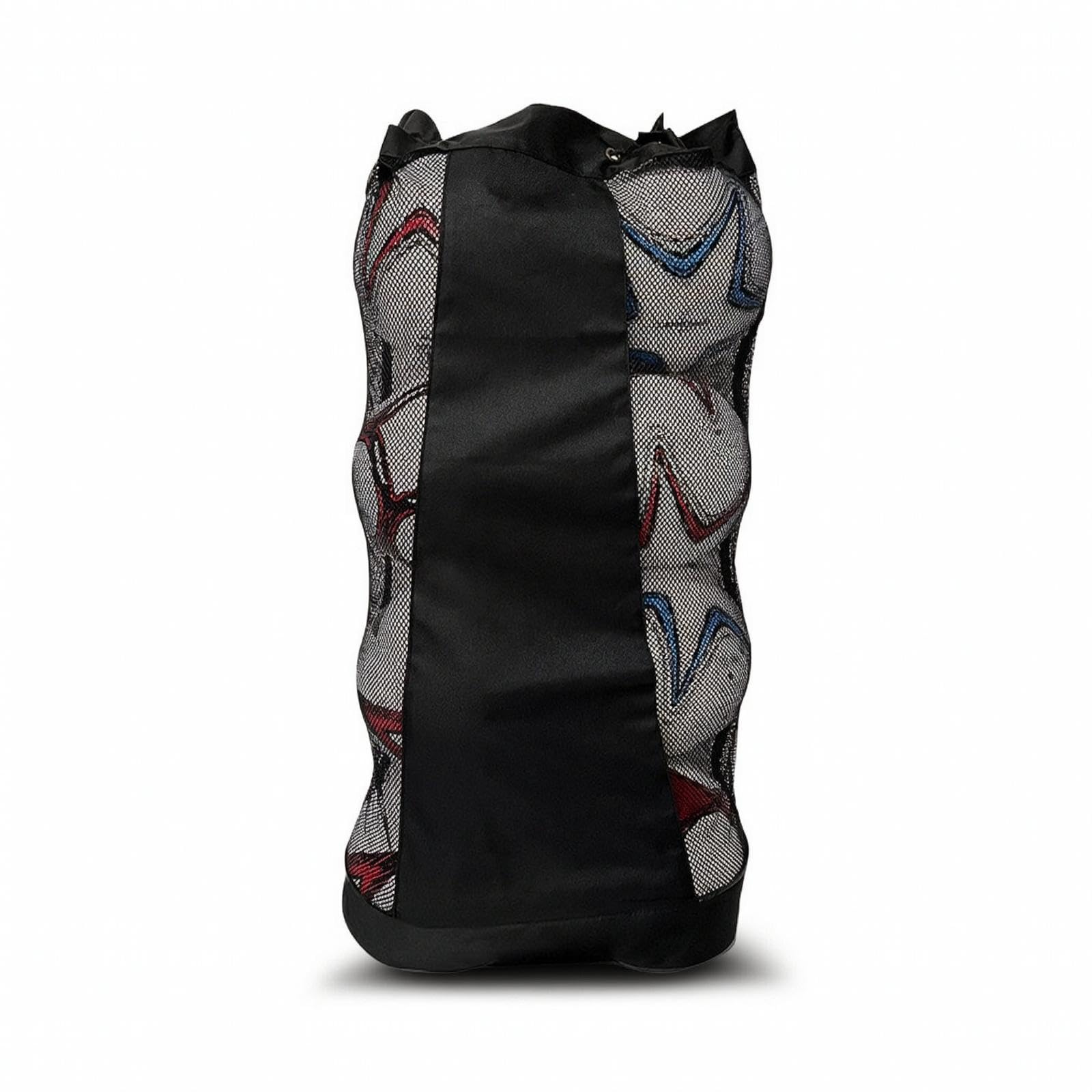 Sports Ball Bag with Shoulder Strap Ventilated Sports Ball Bag with Drawstring Closure Convenient for Coaches, Team Practice Black M-image-37