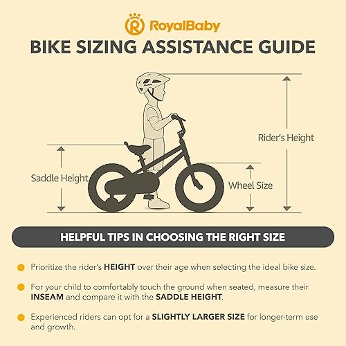 Miniatura 8 de Royalbaby Princess - Bicicleta para niñas de 12, 14, 16, 18, 20 pulgadas, con cesta para niños de 3 a 12 años