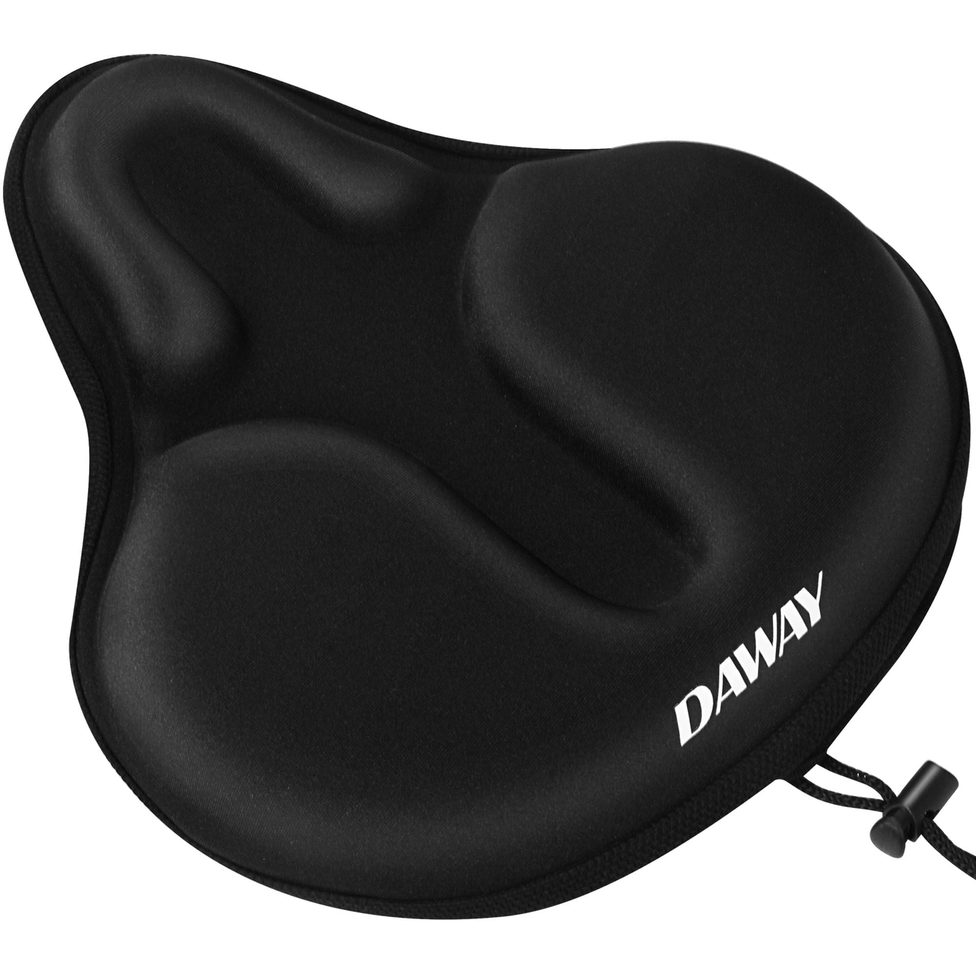 DAWAY C9 Funda Acolchada de Espuma viscoelástica para sillín de Bicicleta, extrasuave, Ancha, Grande, para Bicicleta estática, MTB, cómoda Almohadilla para sillín para Mujer, Hombre Mayor, 31 x 30,5