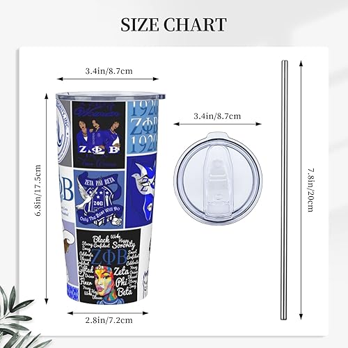 Miniatura 9 de Tazas de café de 20 onzas, regalos de parafernalia de la hermandad para mujeres, vasos reutilizables, de acero inoxidable, para campamento, viajes,