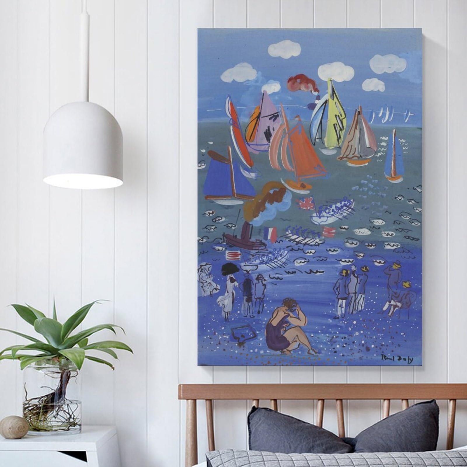 Raoul Dufy The British Squadron Visits Le Havre Leinwand-Kunstdruck, 60 x 90 cm